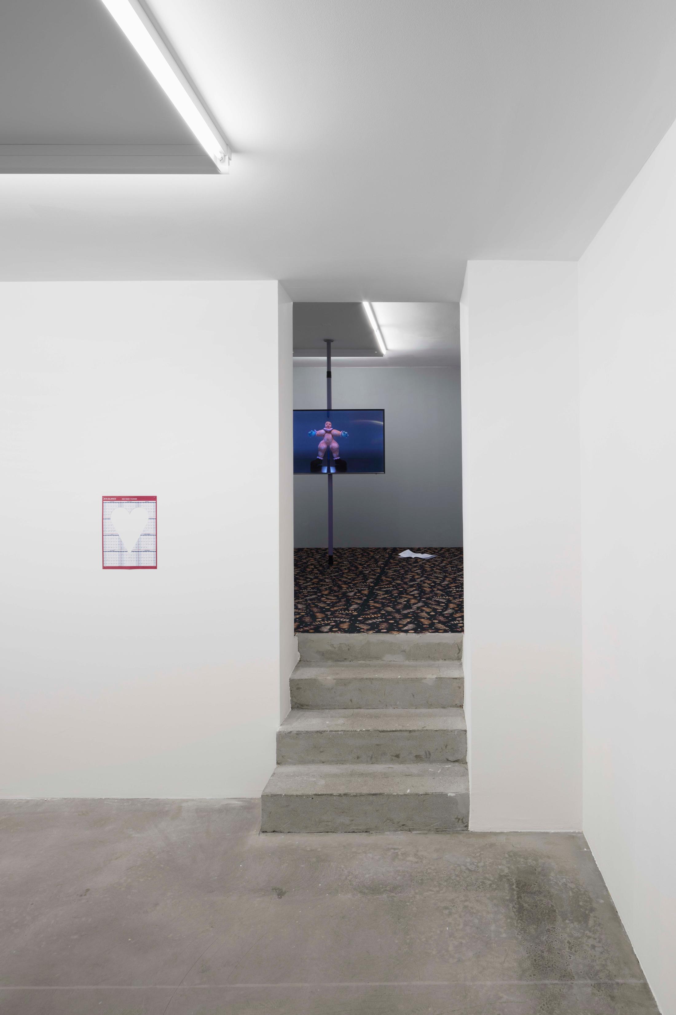 Exhibition View Bea Orlandi and Arnaud Wohlhauser Joint Exhibition «L'Avanspettacolo» at GALERIE PHILIPPZOLLINGER, Zurich, 2020 / Photo: Conradin Frei / Courtesy: the artists and GALERIE PHILIPPZOLLINGER