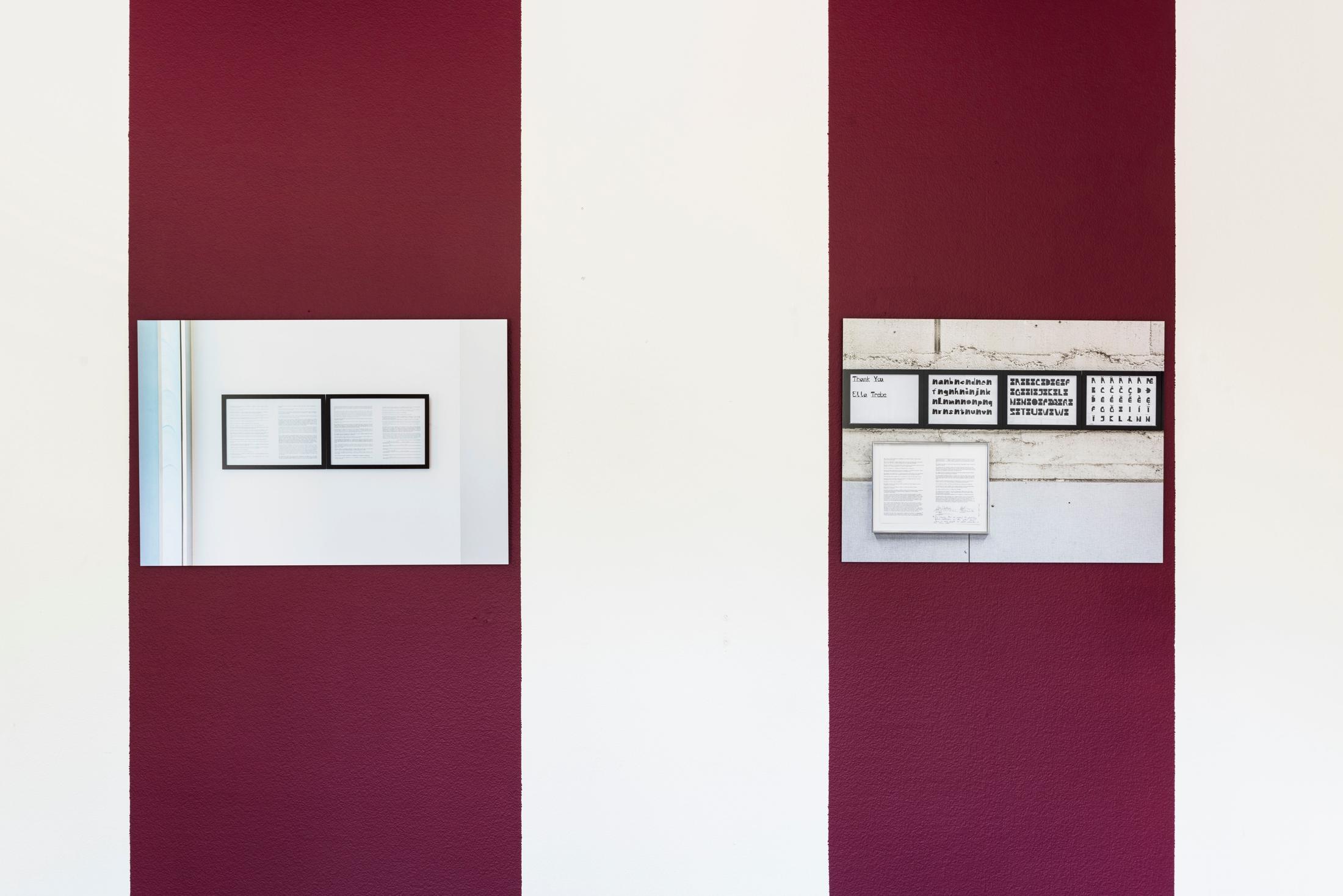 Exhibition View Bea Schlingelhoff Soloshow «soft mime win» at Cherish, Geneva, 2020 / Photo: James Bantone / Courtesy: the artist and Cherish