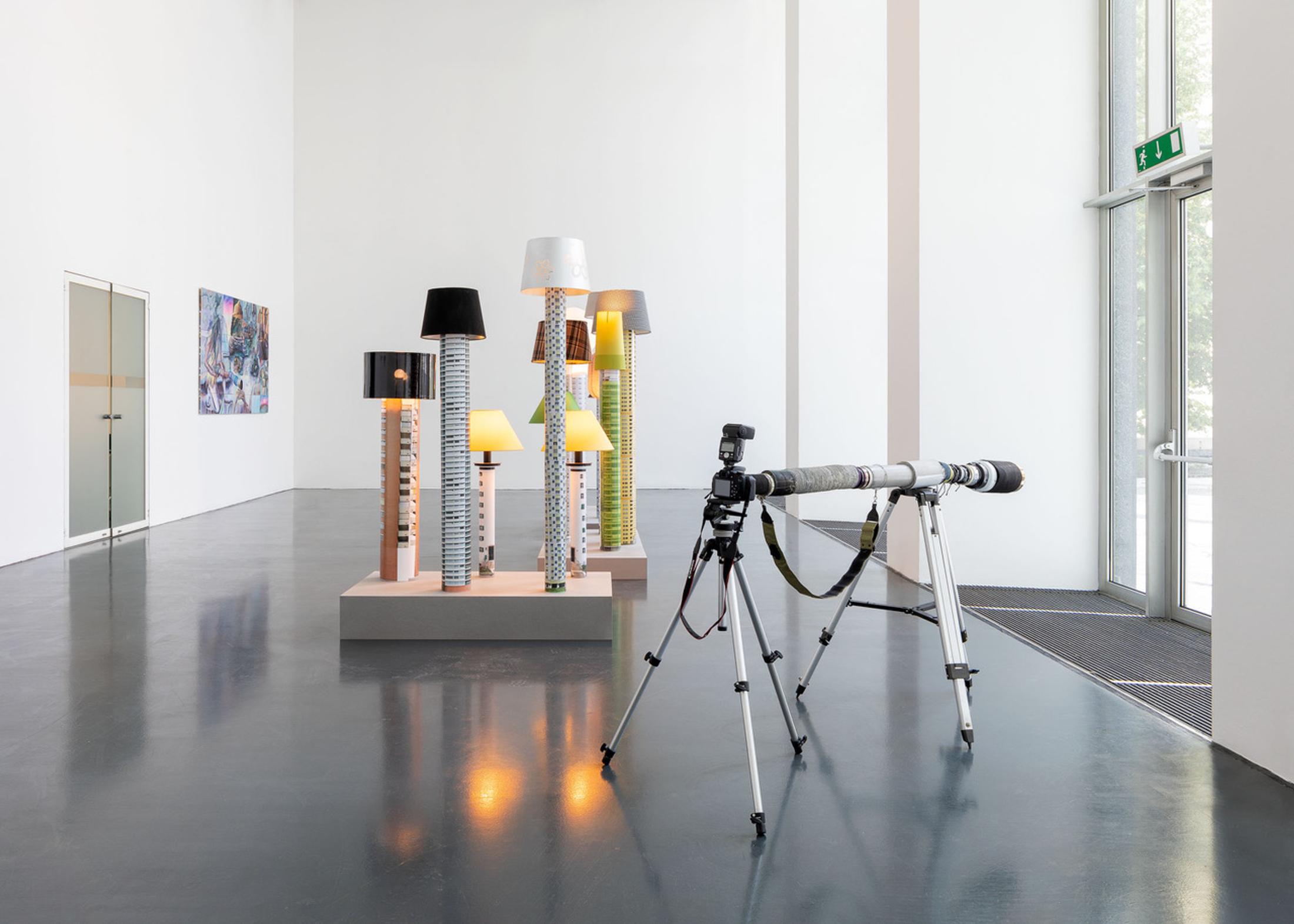 Exhibition View Beatrice Marchi and Mia Sanchez Duo Show «La Città e i Perdigiorno» at Istituto Svizzero, Milan, 2021 / Photo: Giulio Boem / Courtesy: the artists and Instituto Svizzero