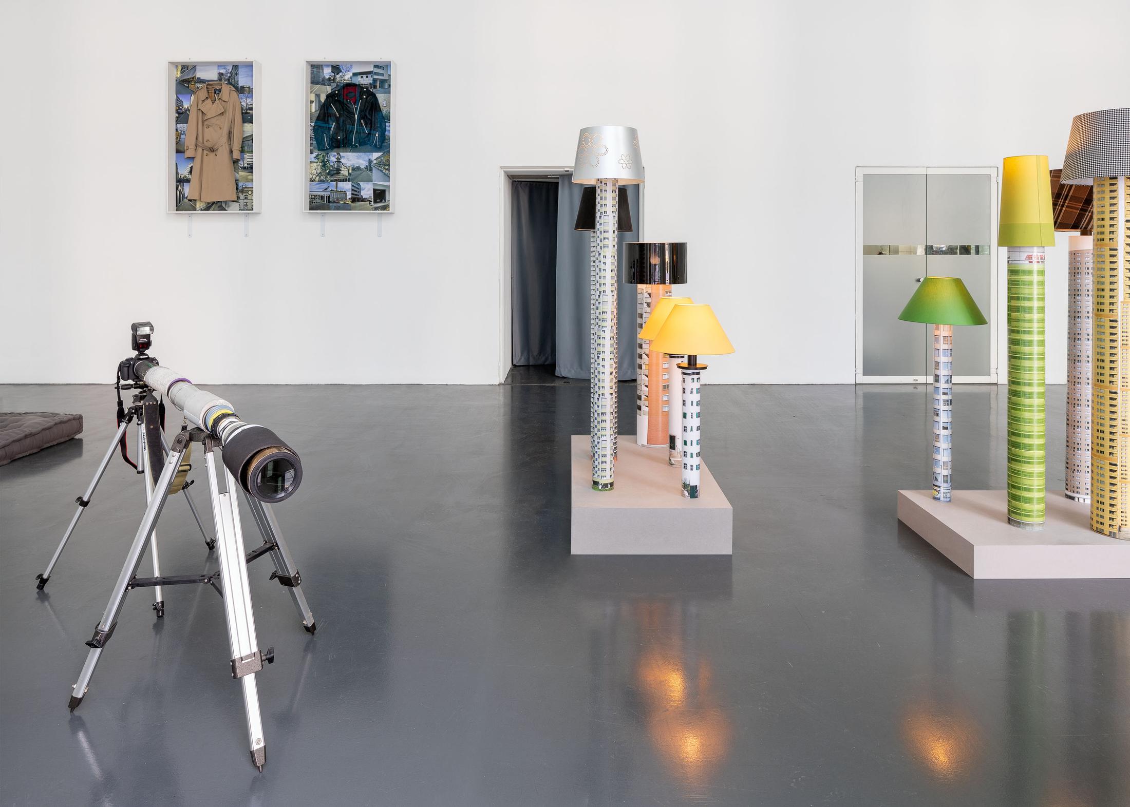 Exhibition View Beatrice Marchi and Mia Sanchez Duo Show «La Città e i Perdigiorno» at Istituto Svizzero, Milan, 2021 / Photo: Giulio Boem / Courtesy: the artists and Instituto Svizzero