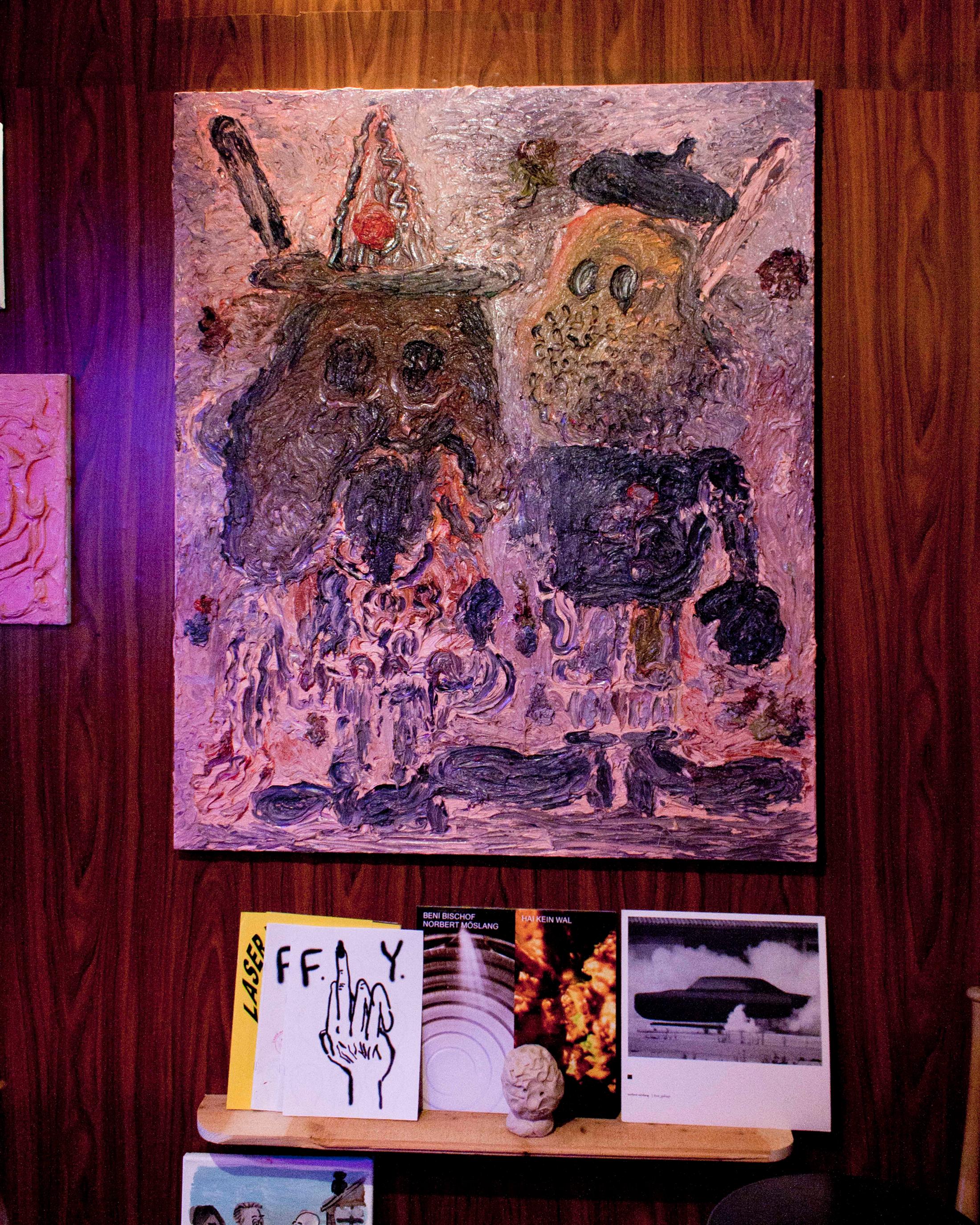 Exhibition View Beni Bischof "Nici's Bar" at Galerie Nicola von Senger 2018