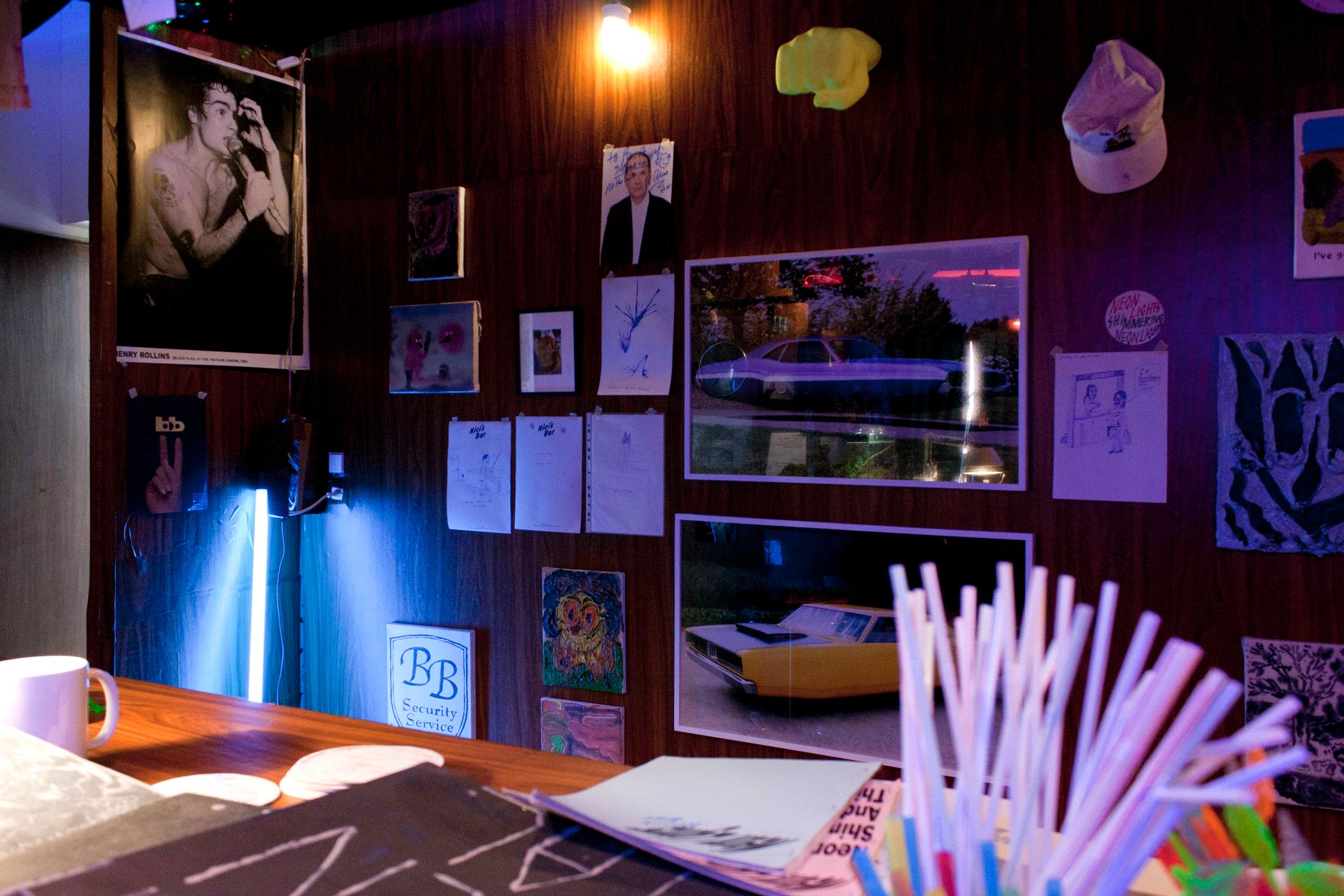 Exhibition View Beni Bischof "Nici's Bar" at Galerie Nicola von Senger 2018