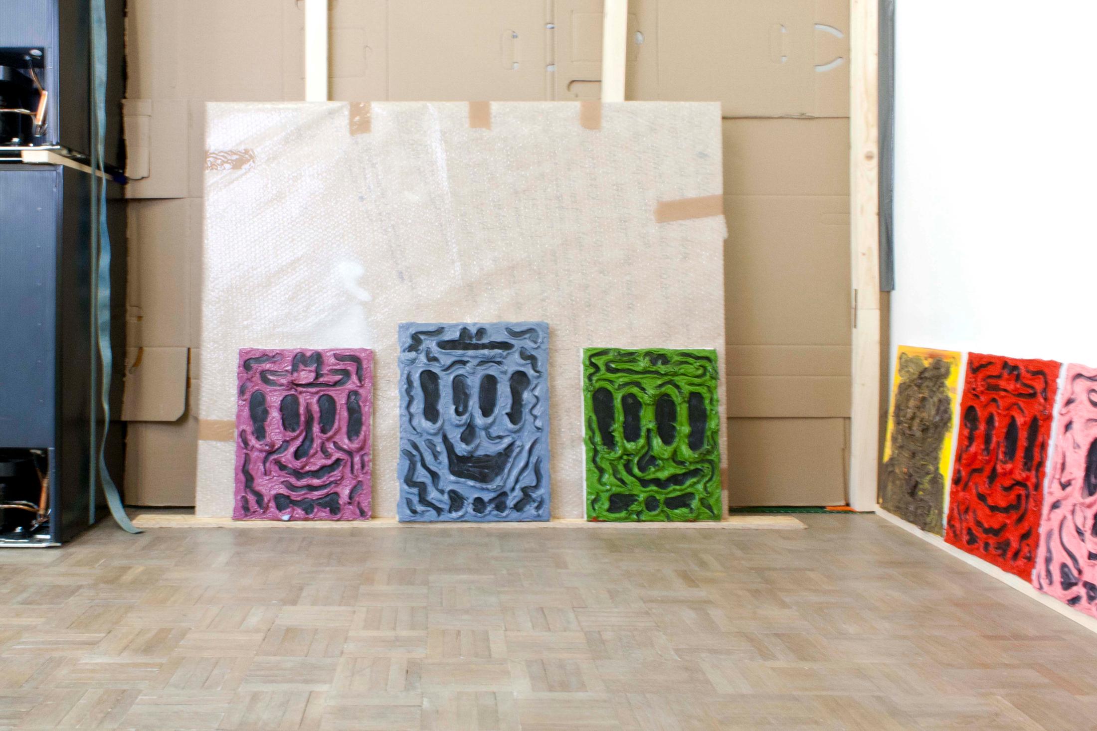 Exhibition View Beni Bischof "Nici's Bar" at Galerie Nicola von Senger 2018