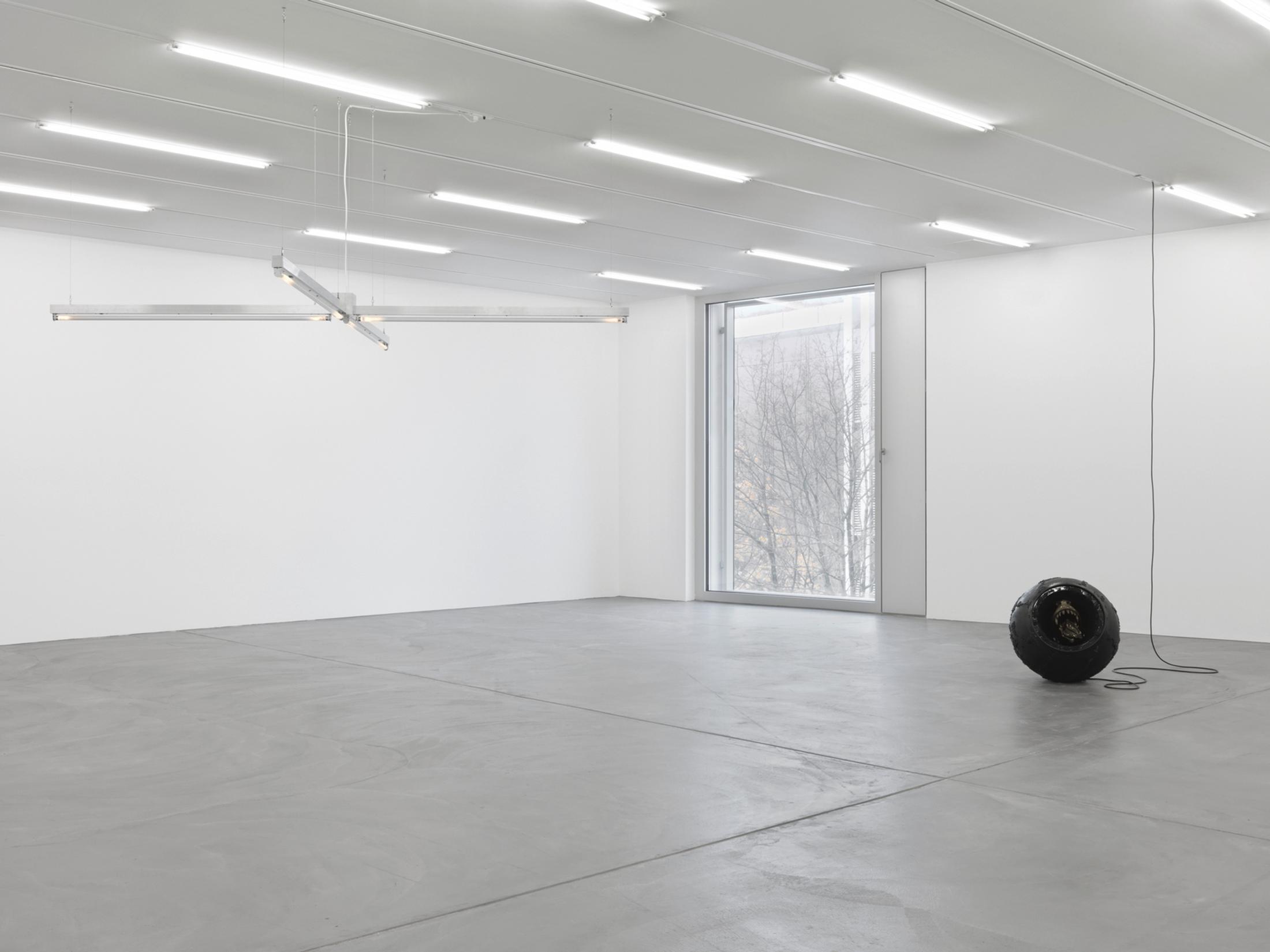 Installation View Cooper Jacoby "Disgorgers" at LUMA Westbau, Zurich, 2017 / Photo: Stefan Altenburger, Courtesy: the artist