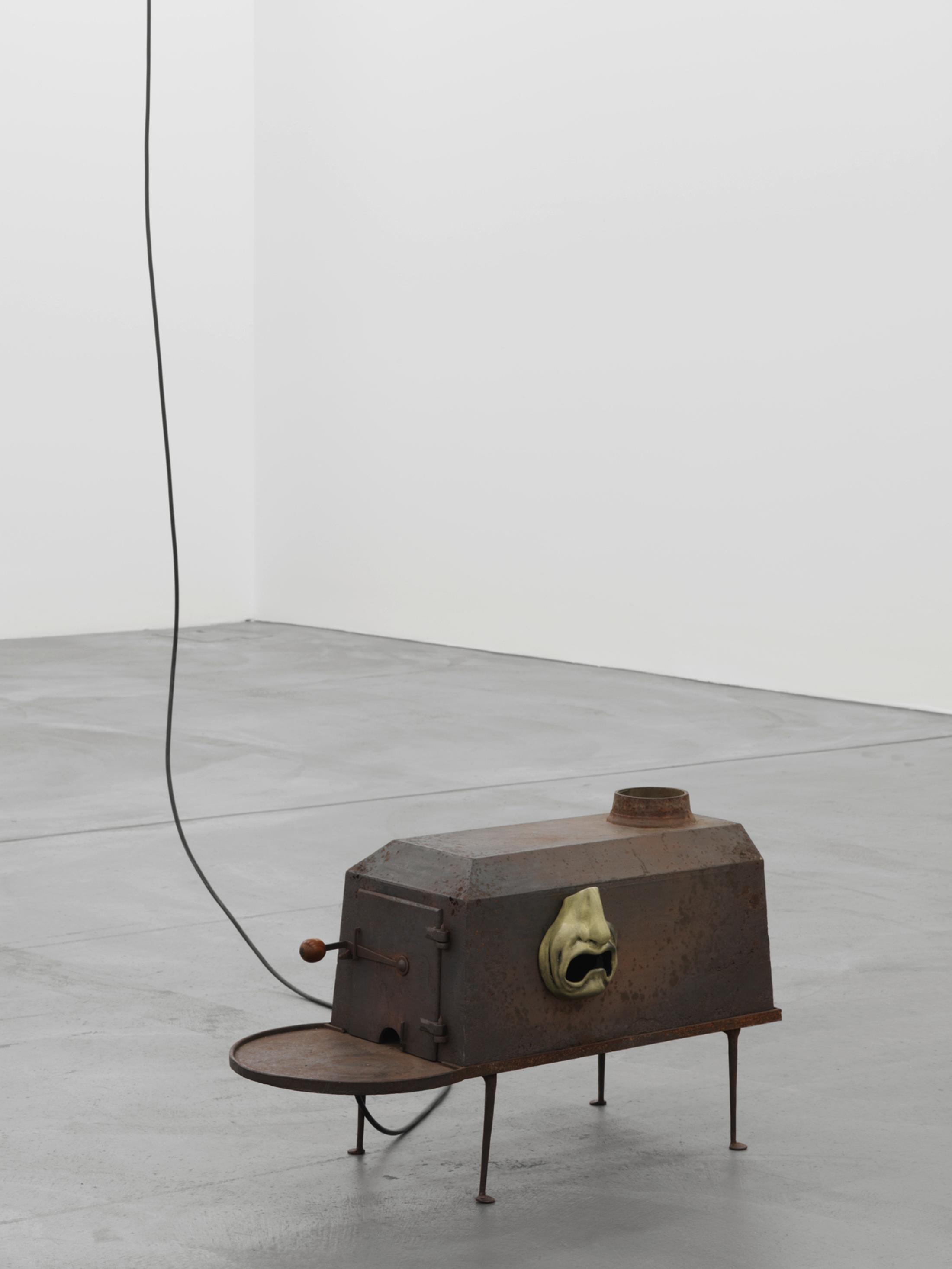 Installation View Cooper Jacoby "Disgorgers" at LUMA Westbau, Zurich, 2017 / Photo: Stefan Altenburger, Courtesy: the artist