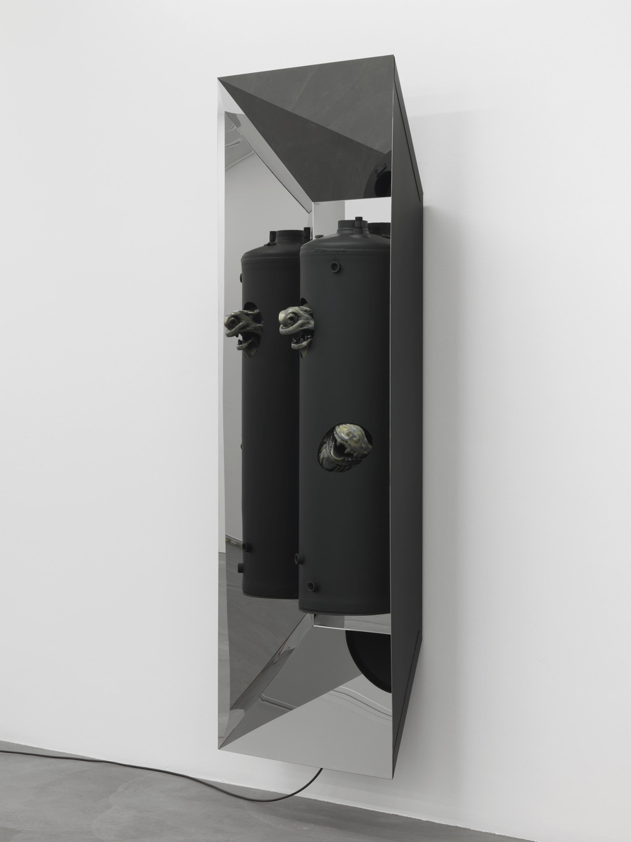 Installation View Cooper Jacoby "Disgorgers" at LUMA Westbau, Zurich, 2017 / Photo: Stefan Altenburger, Courtesy: the artist