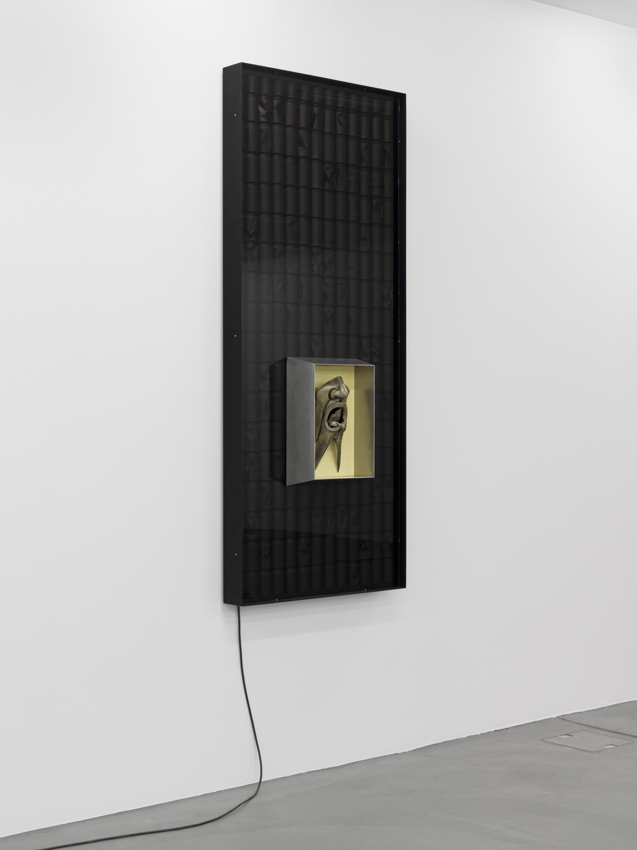 Installation View Cooper Jacoby "Disgorgers" at LUMA Westbau, Zurich, 2017 / Photo: Stefan Altenburger, Courtesy: the artist