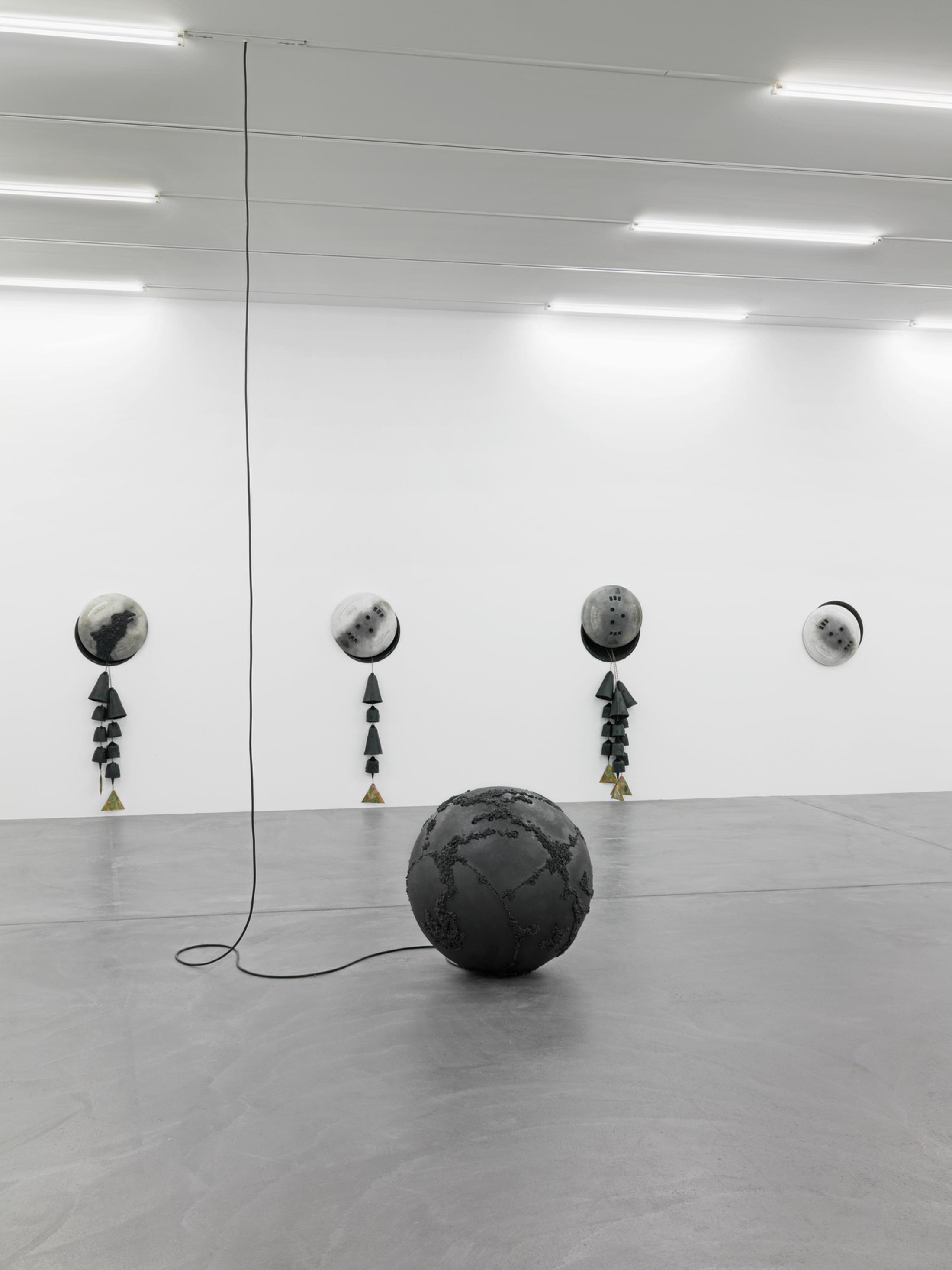 Installation View Cooper Jacoby "Disgorgers" at LUMA Westbau, Zurich, 2017 / Photo: Stefan Altenburger, Courtesy: the artist