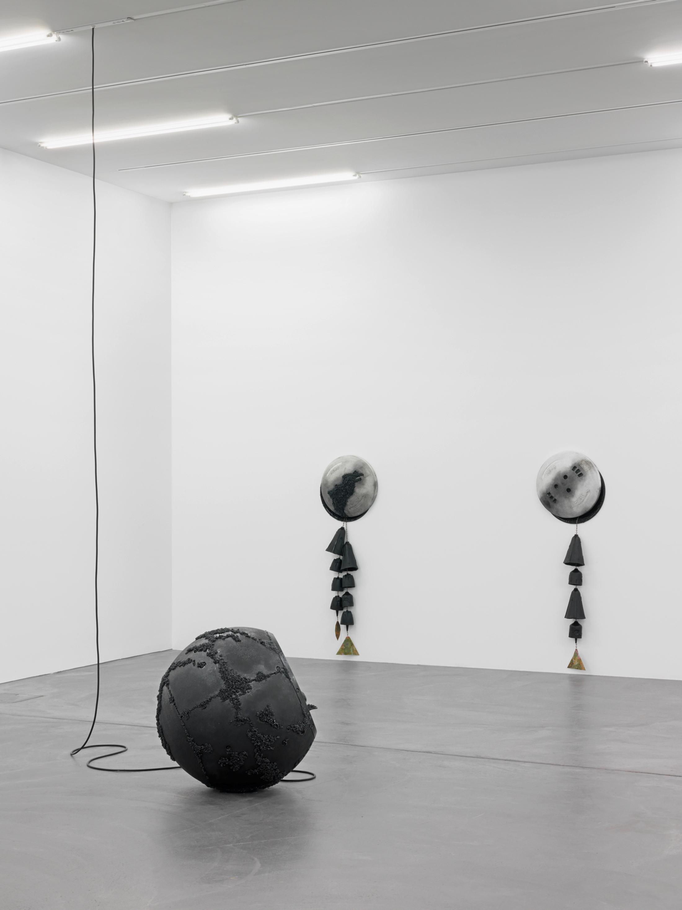 Installation View Cooper Jacoby "Disgorgers" at LUMA Westbau, Zurich, 2017 / Photo: Stefan Altenburger, Courtesy: the artist