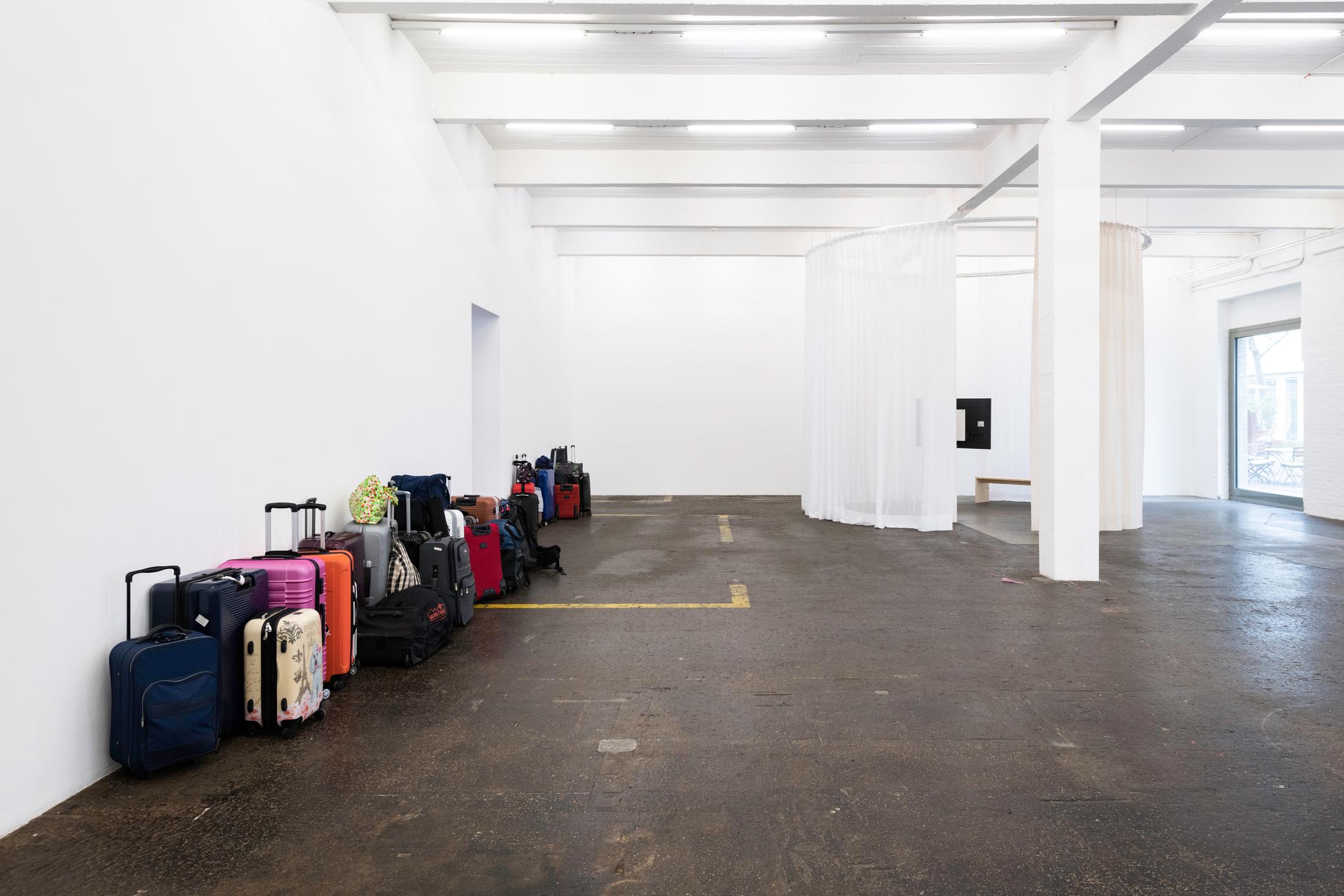 Exhibition View Group Show «Entangled Events» at Kunst Halle Sankt Gallen, St. Gallen, 2022 / Photo: Sebastian Schaub / Courtesy: the artists and Kunst Halle Sankt Gallen