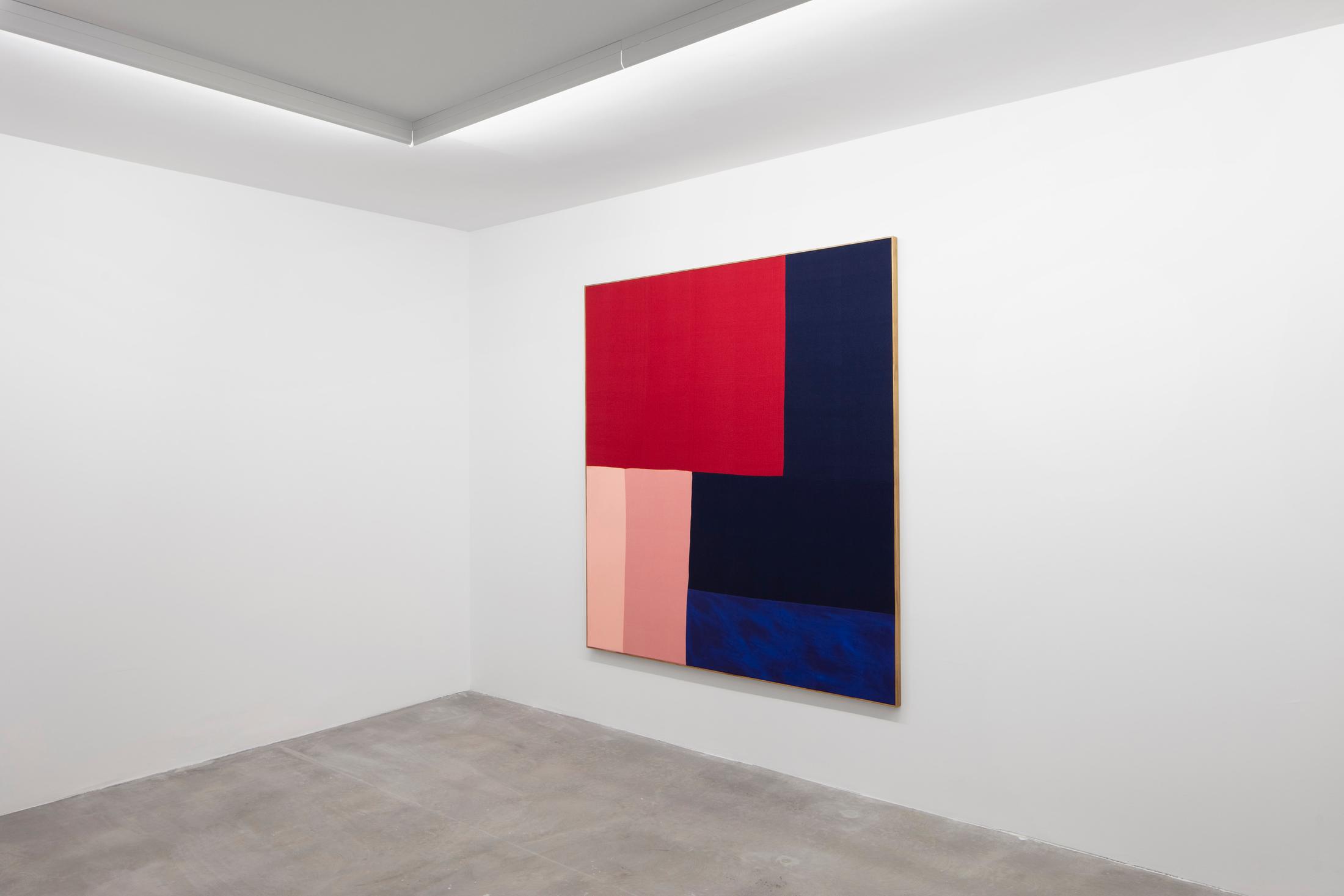 Exhibition View Ethan Cook Soloshow "Sets" at GALERIE PHILIPPZOLLINGER, Zurich, 2019 / Photo: Photo: Conradin Frei / Courtesy the artist and GALERIE PHILIPPZOLLINGER