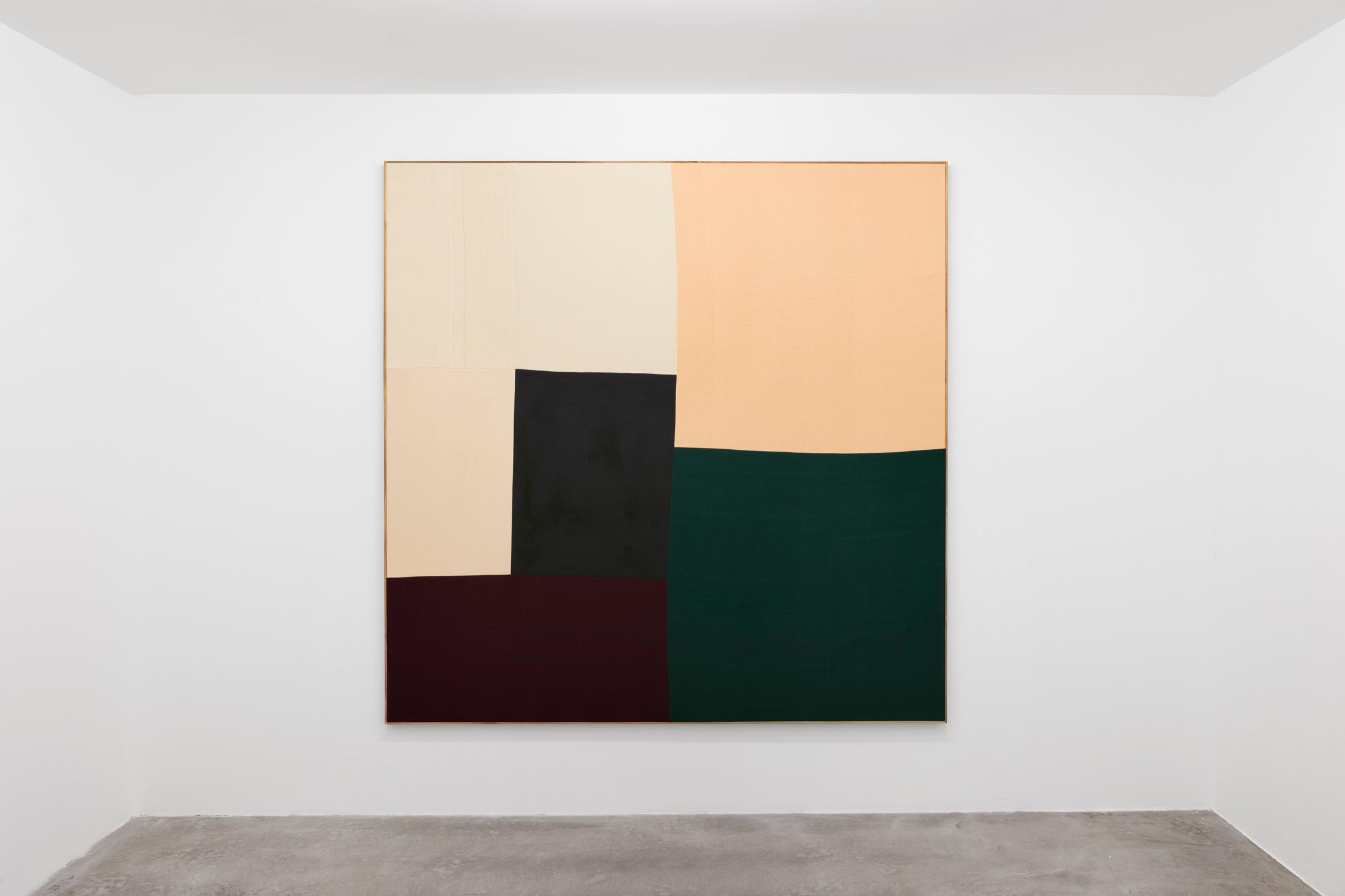 Exhibition View Ethan Cook Soloshow "Sets" at GALERIE PHILIPPZOLLINGER, Zurich, 2019 / Photo: Photo: Conradin Frei / Courtesy the artist and GALERIE PHILIPPZOLLINGER