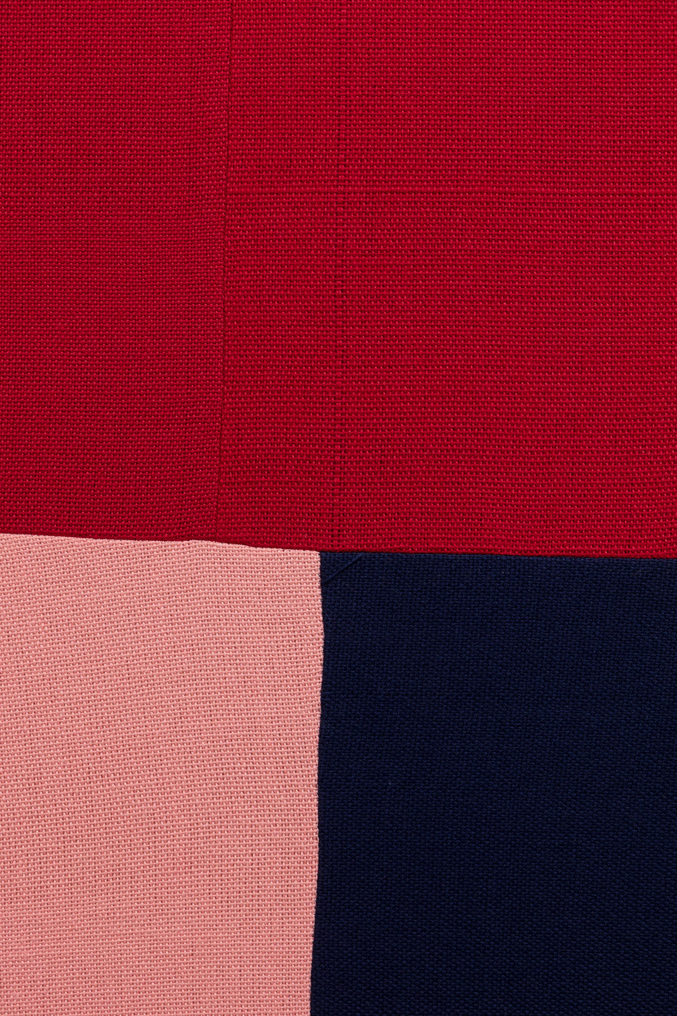 Exhibition View Ethan Cook Soloshow "Sets; view on Untitled, 2019 (detail)" at GALERIE PHILIPPZOLLINGER, Zurich, 2019 / Photo: Photo: Conradin Frei / Courtesy the artist and GALERIE PHILIPPZOLLINGER