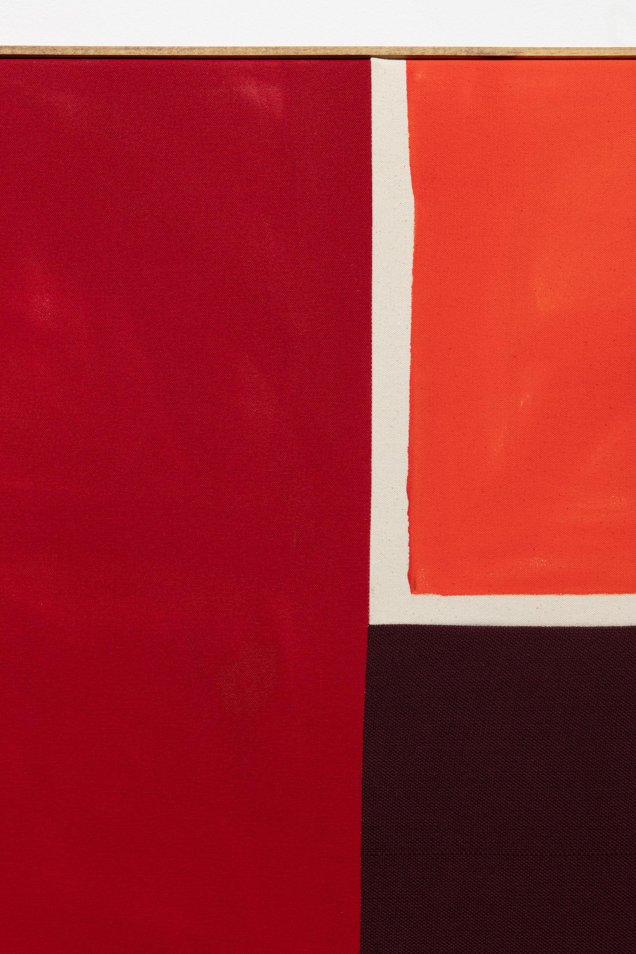 Exhibition View Ethan Cook Soloshow "Sets; view on Untitled, 2019 (detail)" at GALERIE PHILIPPZOLLINGER, Zurich, 2019 / Photo: Photo: Conradin Frei / Courtesy the artist and GALERIE PHILIPPZOLLINGER