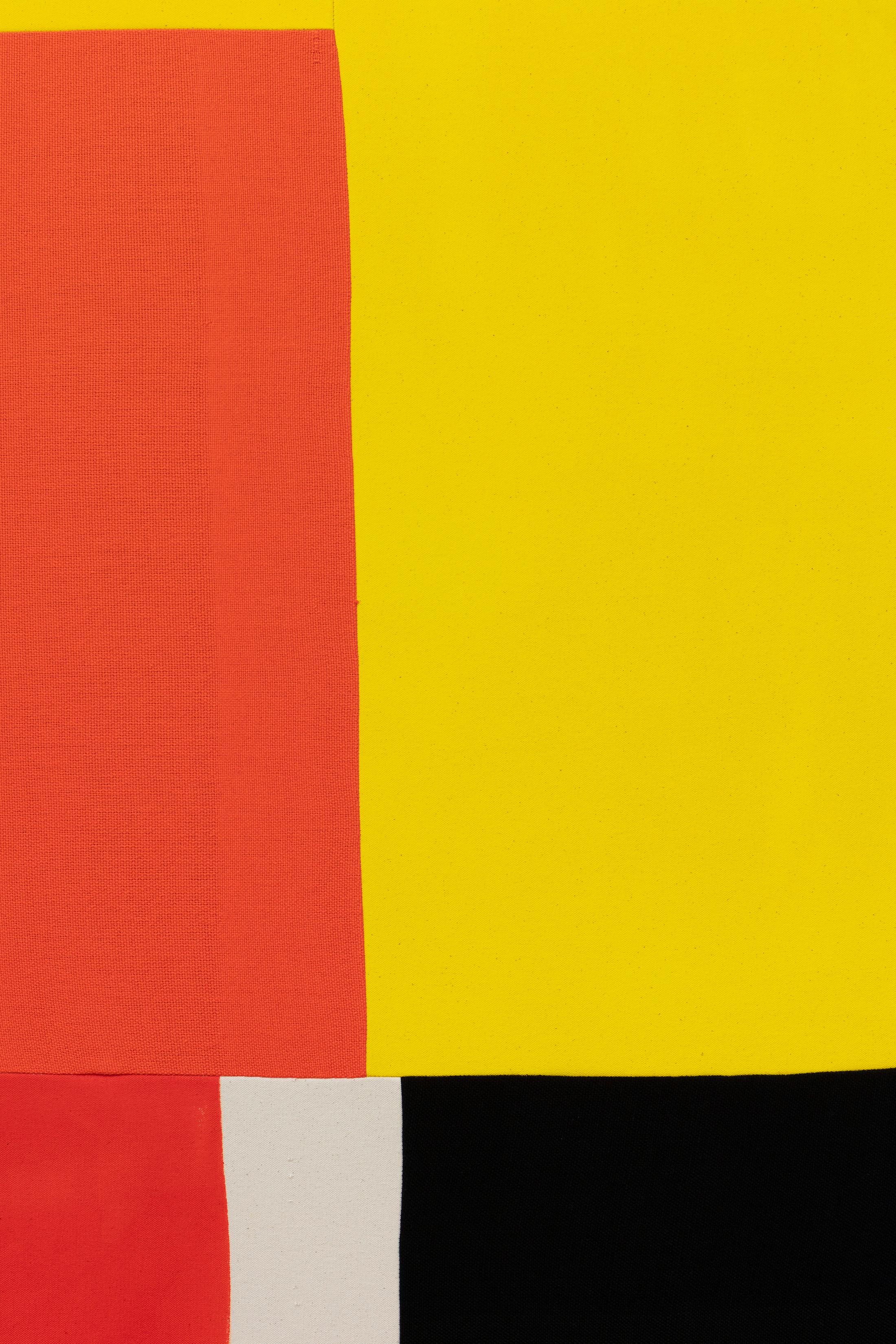 Exhibition View Ethan Cook Soloshow "Sets; view on Untitled, 2019 (detail)" at GALERIE PHILIPPZOLLINGER, Zurich, 2019 / Photo: Photo: Conradin Frei / Courtesy the artist and GALERIE PHILIPPZOLLINGER