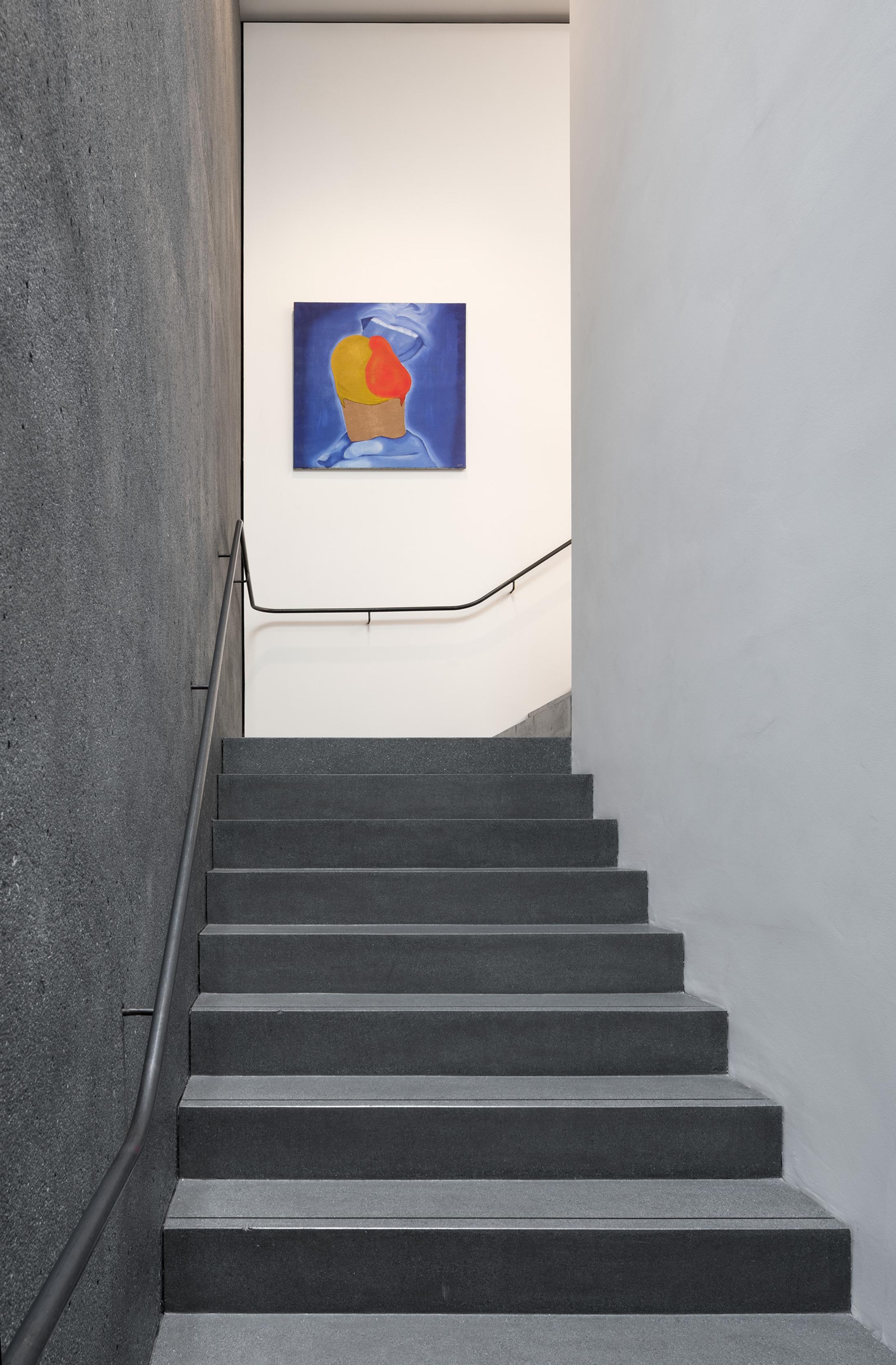 Exhibition View Evelyne Axell Solo Show «Body Double; view on Evelyne Axell, Ice Cream II, 1967, oil on canvas and cut canvas, 100 x 100 cm» at Muzeum Susch, Susch, 2020 / Photo: Maja Wirkus / Courtesy: Muzeum Susch / Art Stations Foundation CH / Private collection, Belgium, courtesy Bounameaux Art Expertise, Bruxelles