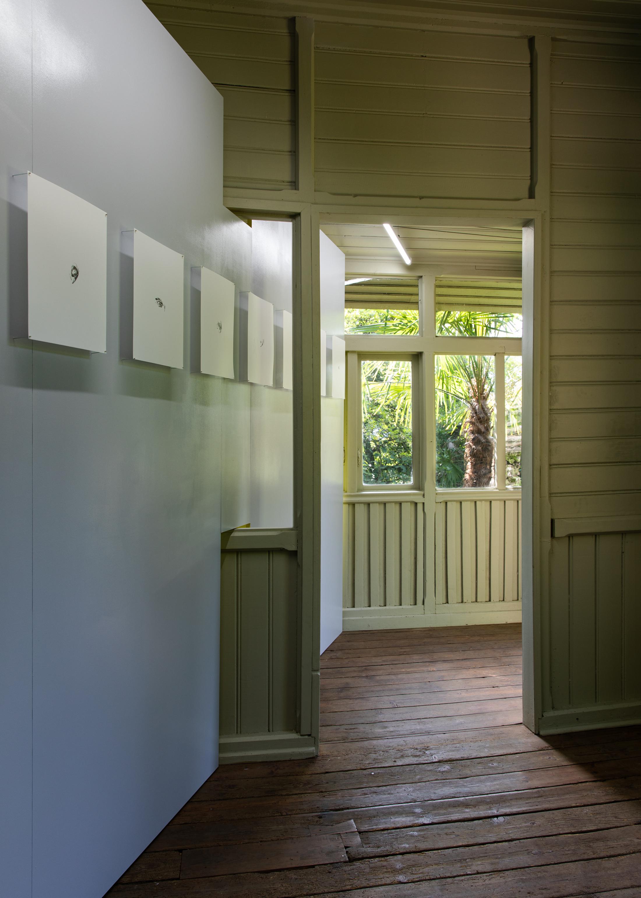 Exhibition View Izidora L. LETHE Solo Show «Songs to the Suns; view on Izidora L. LETHE, WE, 2021» at the Cabaret Voltaire, Zurich/Monte Verità, 2021 / Photo: © Diana Pfammatter / Courtesy: the artists and Cabaret Voltaire