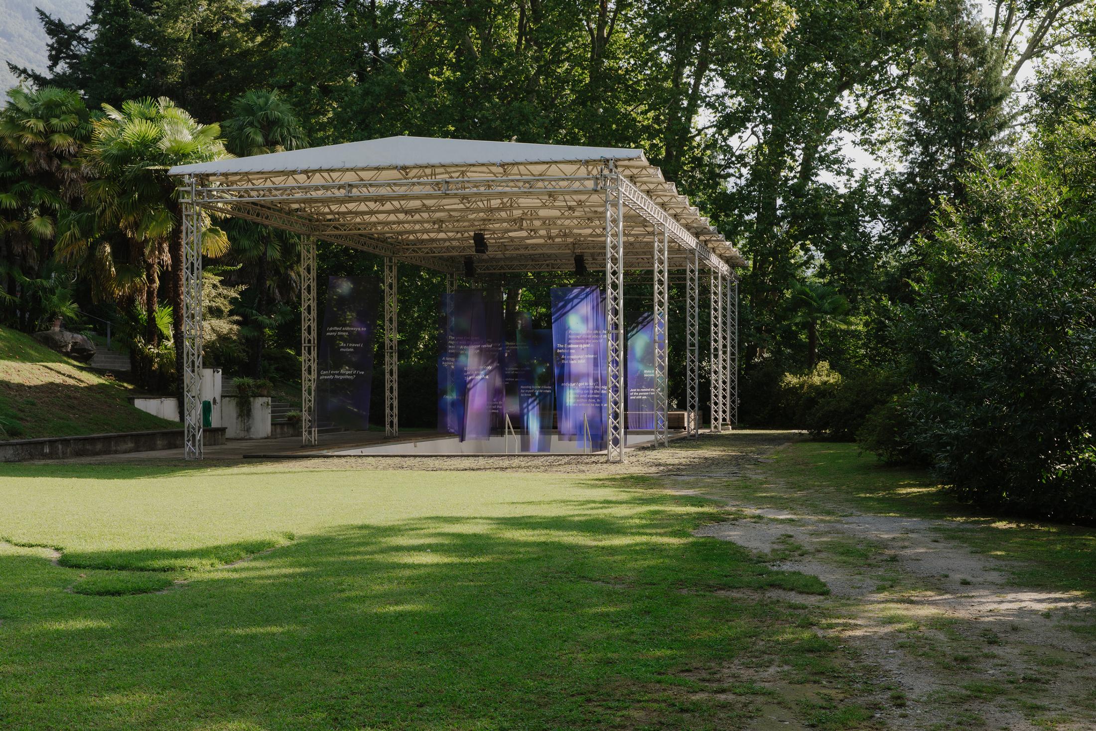 Exhibition View Izidora L. LETHE Solo Show «Songs to the Suns; view on Paul Maheke, As Saturn and Jupiter Conjunct, 2021 - ongoing series» at the Cabaret Voltaire, Zurich/Monte Verità, 2021 / Photo: © Diana Pfammatter / Courtesy: the artists and Cabaret Voltaire