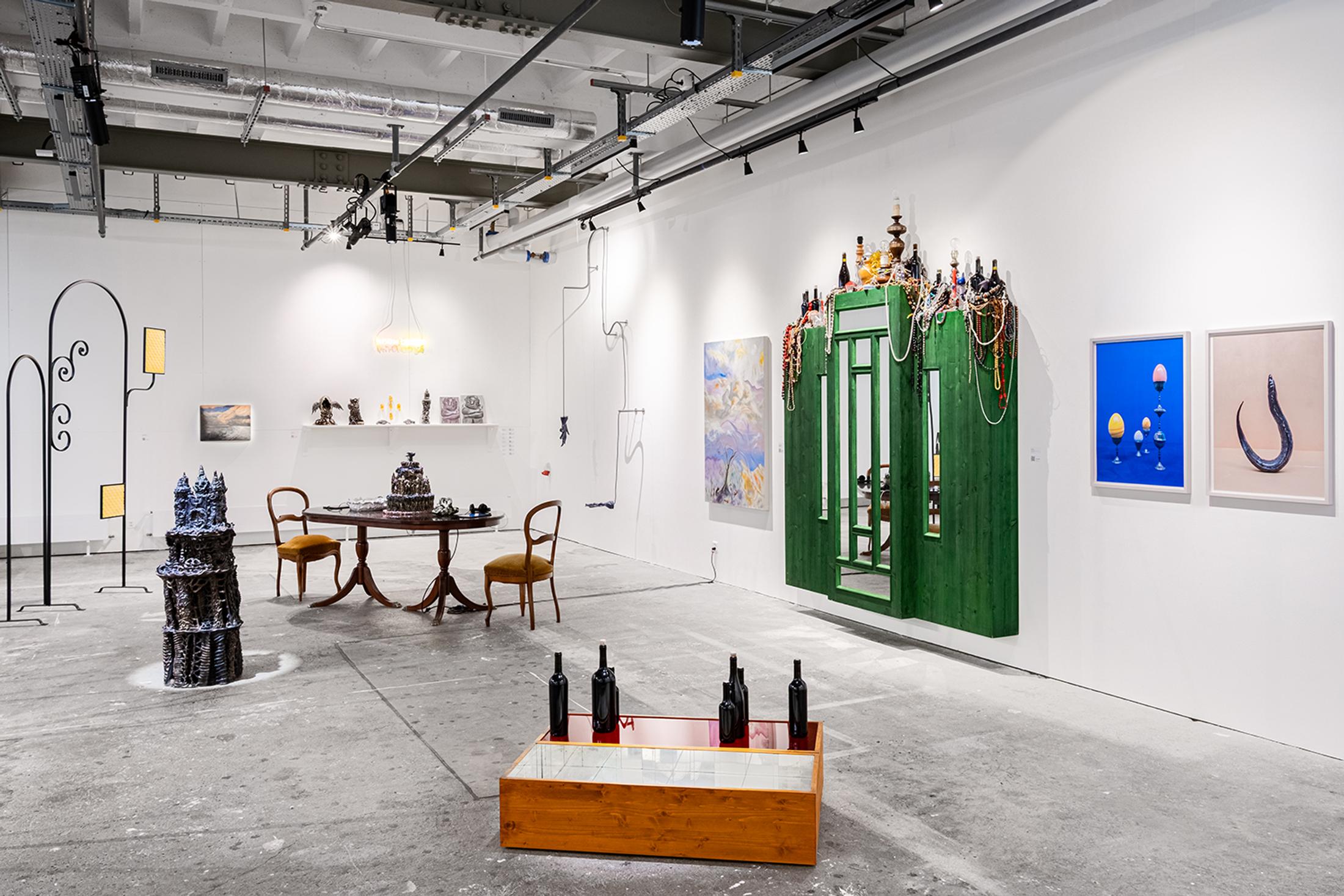 Exhibition View Group Show «Collections d’Artistes» at Le Commun, Geneva, 2025 / Photo: Daniel Leal / Courtesy: Spielact Festival