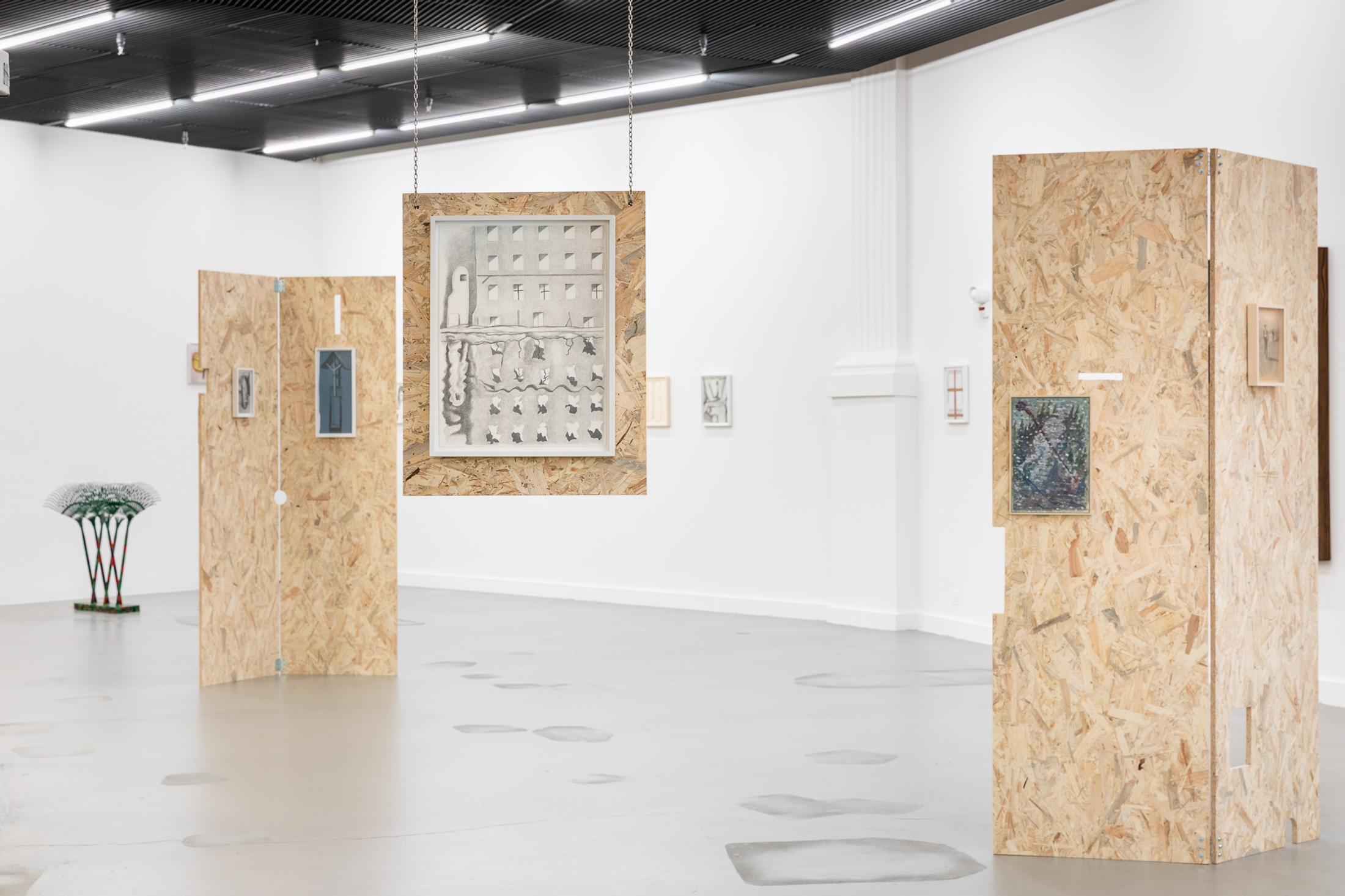 Exhibition View Timo Vogel Solo Show «Unstable Conditions» at Kunsthalle Luzern, Lucerne, Switzerland, 2025 / Photo: Kilian Bannwart / Courtesy: the artist and Kunsthalle Luzern