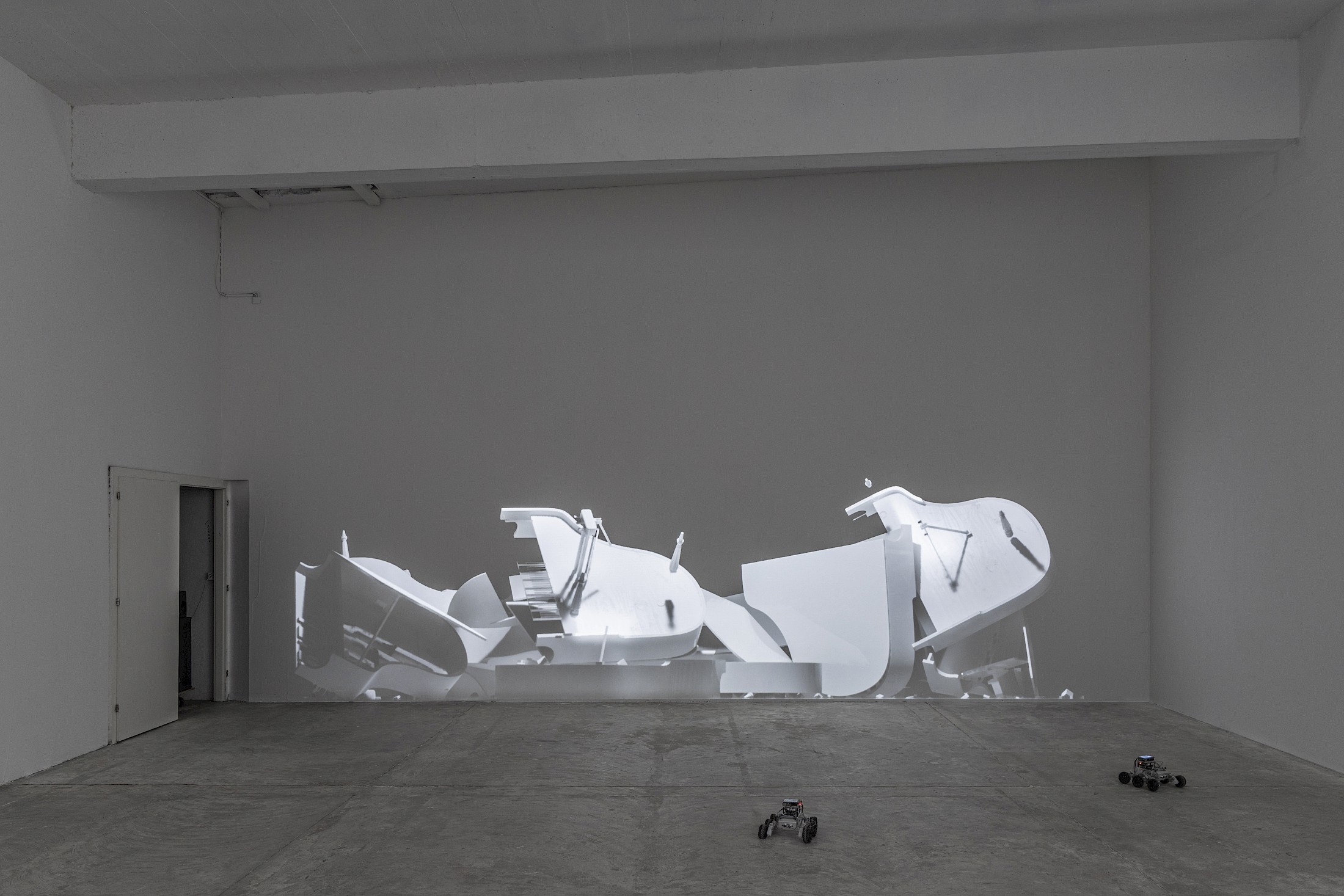 Exhibition View Alfatih Solo Show «Looking Good as the World Falls Apart» at CIRCUIT Centre d’art contemporain, Lausanne, Switzerland, 2025 / Photo: Aude Mayer / Courtesy: the artist and CIRCUIT