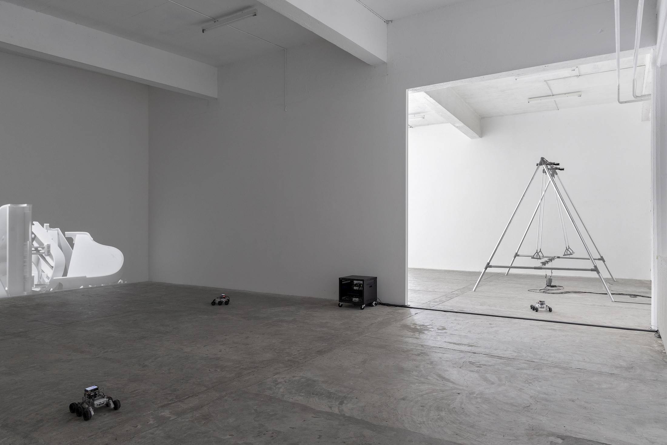 Exhibition View Alfatih Solo Show «Looking Good as the World Falls Apart» at CIRCUIT Centre d’art contemporain, Lausanne, Switzerland, 2025 / Photo: Aude Mayer / Courtesy: the artist and CIRCUIT