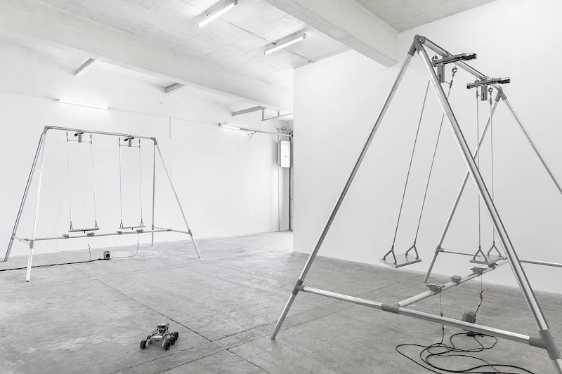 Exhibition View Alfatih Solo Show «Looking Good as the World Falls Apart» at CIRCUIT Centre d’art contemporain, Lausanne, Switzerland, 2025 / Photo: Aude Mayer / Courtesy: the artist and CIRCUIT