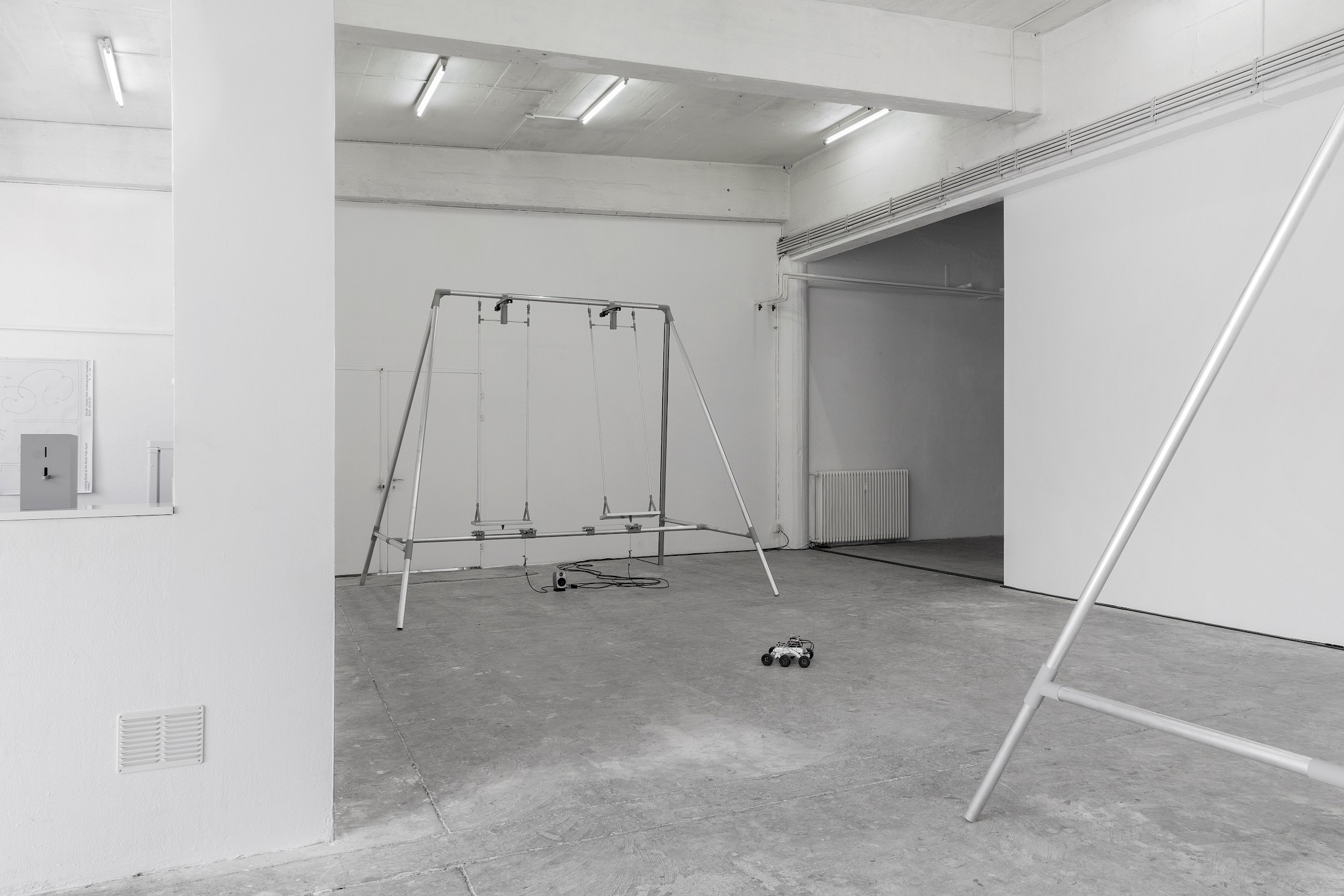 Exhibition View Alfatih Solo Show «Looking Good as the World Falls Apart» at CIRCUIT Centre d’art contemporain, Lausanne, Switzerland, 2025 / Photo: Aude Mayer / Courtesy: the artist and CIRCUIT