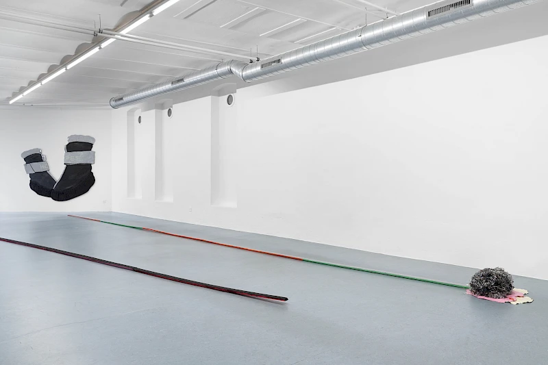 Exhibition View Salomé Engel Solo Show «From Cowboy to Cobaye» at marytwo, Lucerne, Switzerland, 2025 / Photo: marytwo / Courtesy: the artist and marytwo