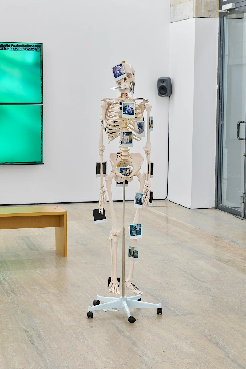 Exhibition View Solo Show Chris Lovasoa Kauffmann «Mammoth steps. One for Kevin, two for Lisa » at Halle Nord, Geneva, 2025 / Photo: Thomas Maisonnasse / Courtesy: the artist and Halle Nord