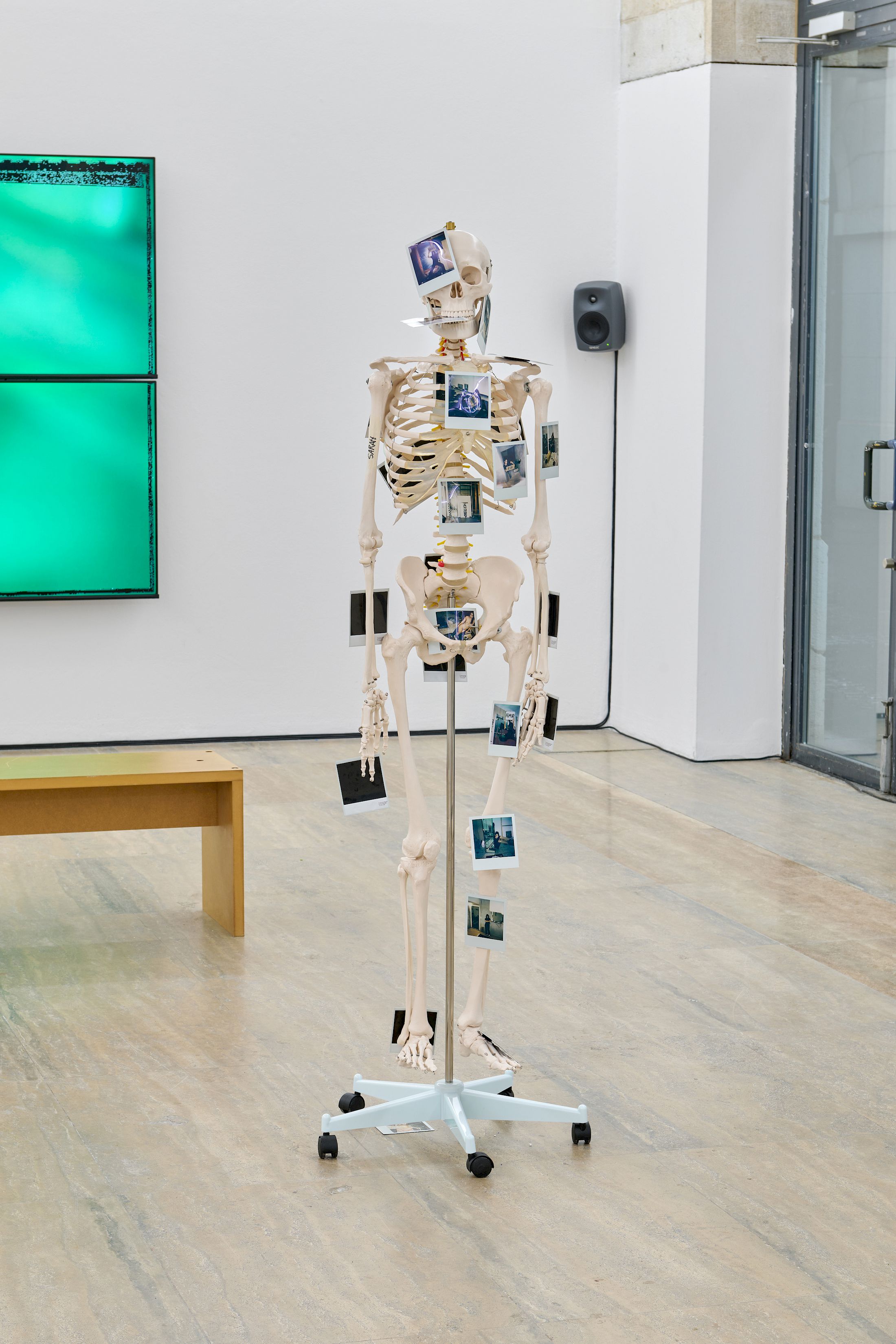 Exhibition View Solo Show Chris Lovasoa Kauffmann «Mammoth steps. One for Kevin, two for Lisa » at Halle Nord, Geneva, 2025 / Photo: Thomas Maisonnasse / Courtesy: the artist and Halle Nord