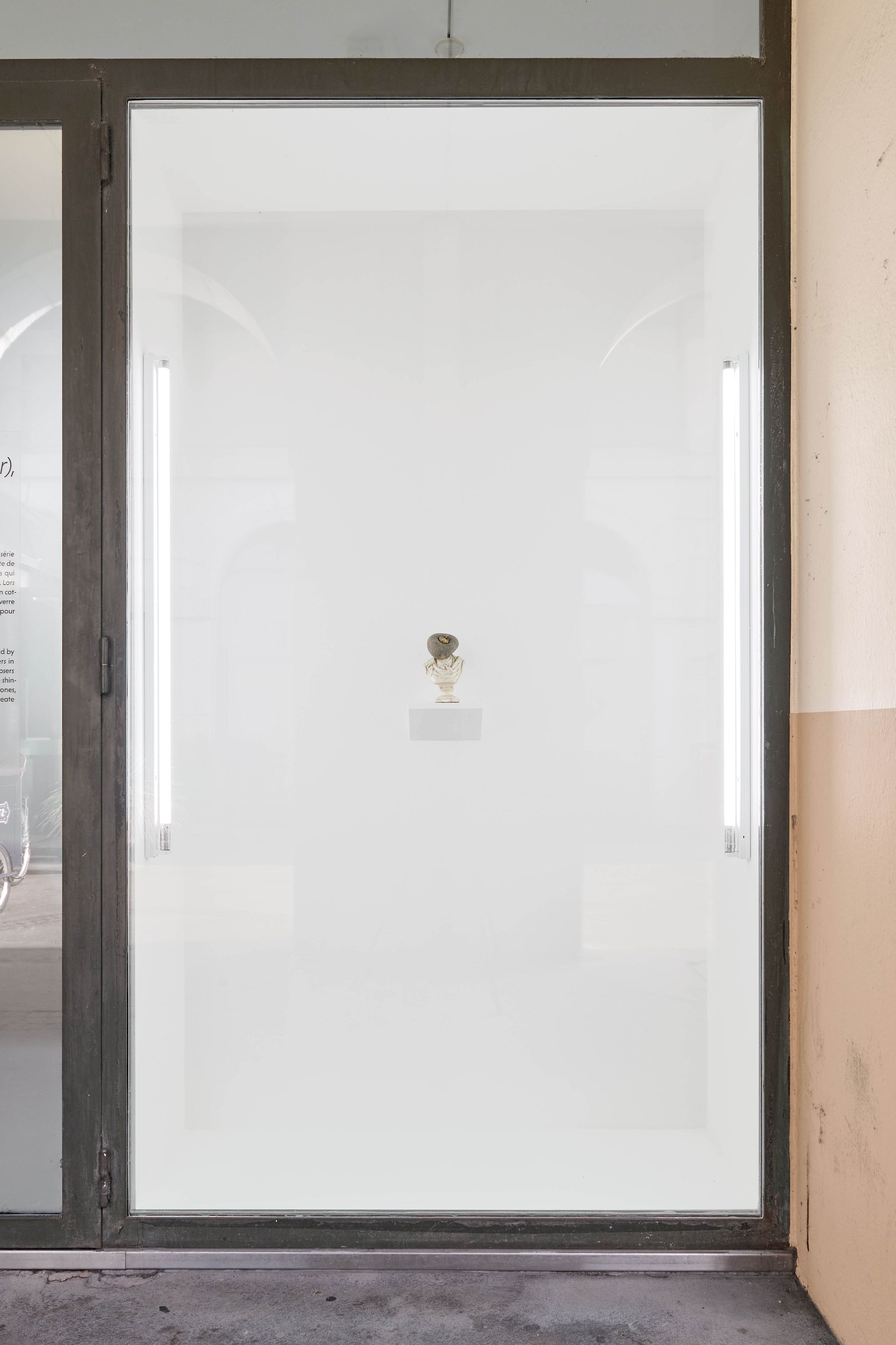 Exhibition View Group Show «Defiant Gardens ; view on Derek Jarman, Household God III (Wagner), 1989» at Halle Nord, Geneva, 2025 / Photo: Thomas Maisonnasse / Courtesy: Amanda Wilkinson Gallery, London