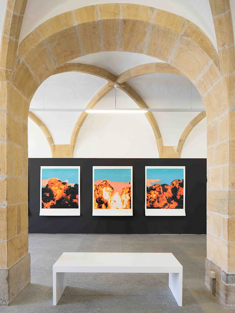 Exhibition View Solo Show Dorian Sari «Le Futur Imparfait» at Centre d'Art Contemporain Yverdon-les-Bains, 2025 / Photo: Anne-Laure Lechat / Courtesy: the artist and Centre d'Art Contemporain Yverdon-les-Bains