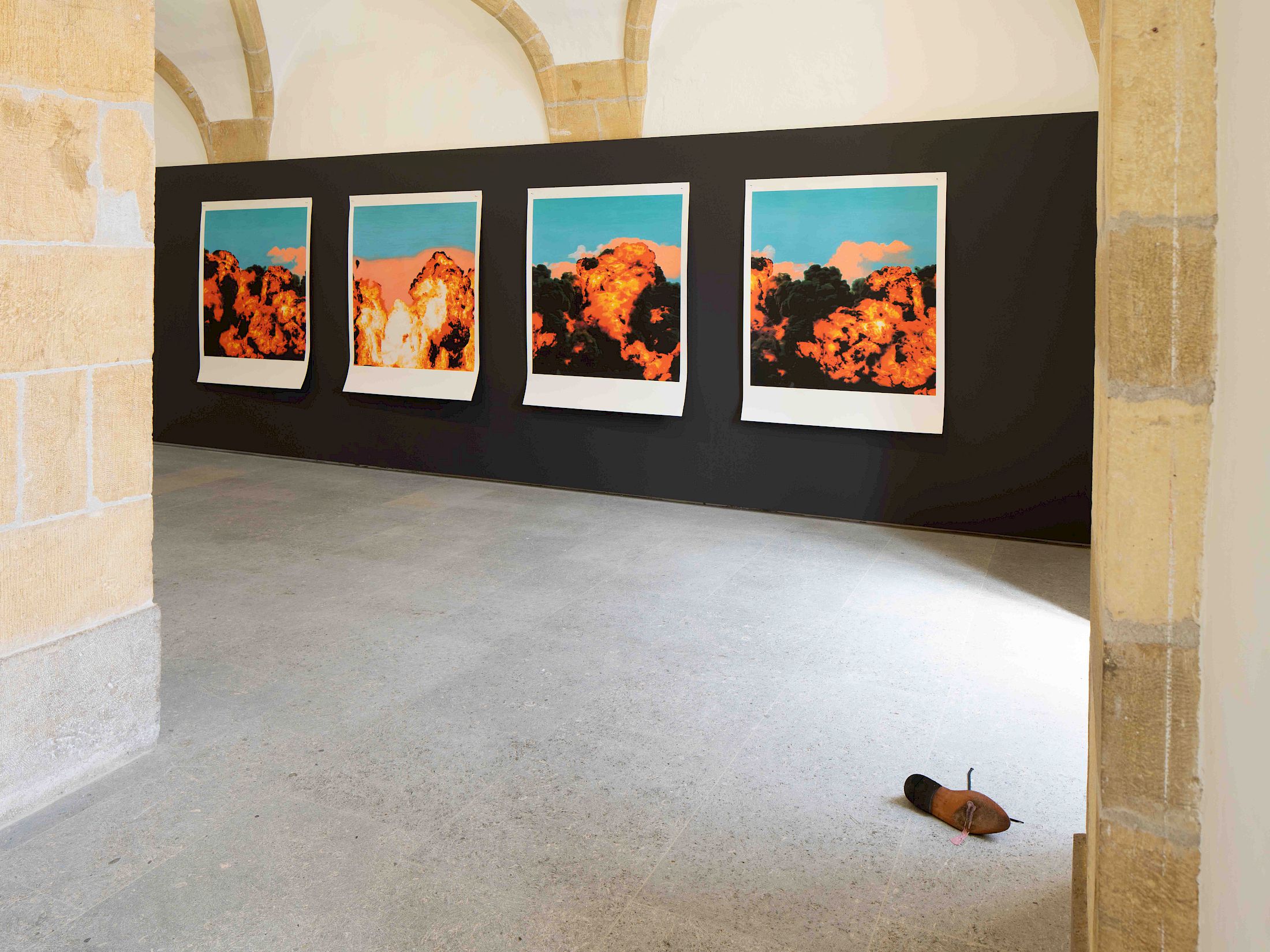 Exhibition View Solo Show Dorian Sari «Le Futur Imparfait» at Centre d'Art Contemporain Yverdon-les-Bains, 2025 / Photo: Anne-Laure Lechat / Courtesy: the artist and Centre d'Art Contemporain Yverdon-les-Bains