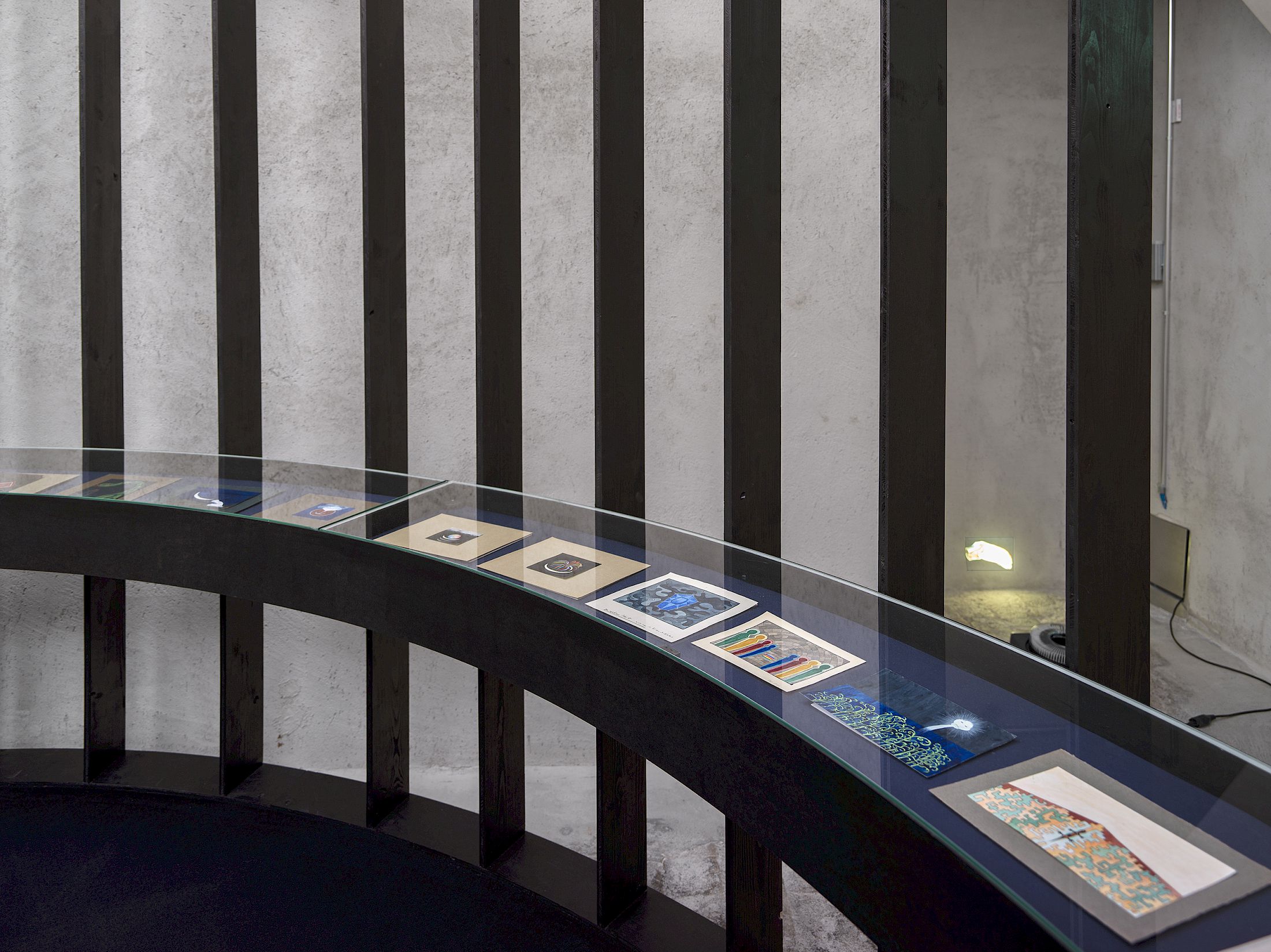 Exhibition view Emma Jung & Rebecca Ackroyd «Tage und Nächte», Cabaret Voltaire 2025; Exhibits by Emma Jung-Rauschenbach; Rebecca Ackroyd, The World as I see it (Series), 2022–ongoing. Photo: Cedric Mussano. Courtesy: the artist.