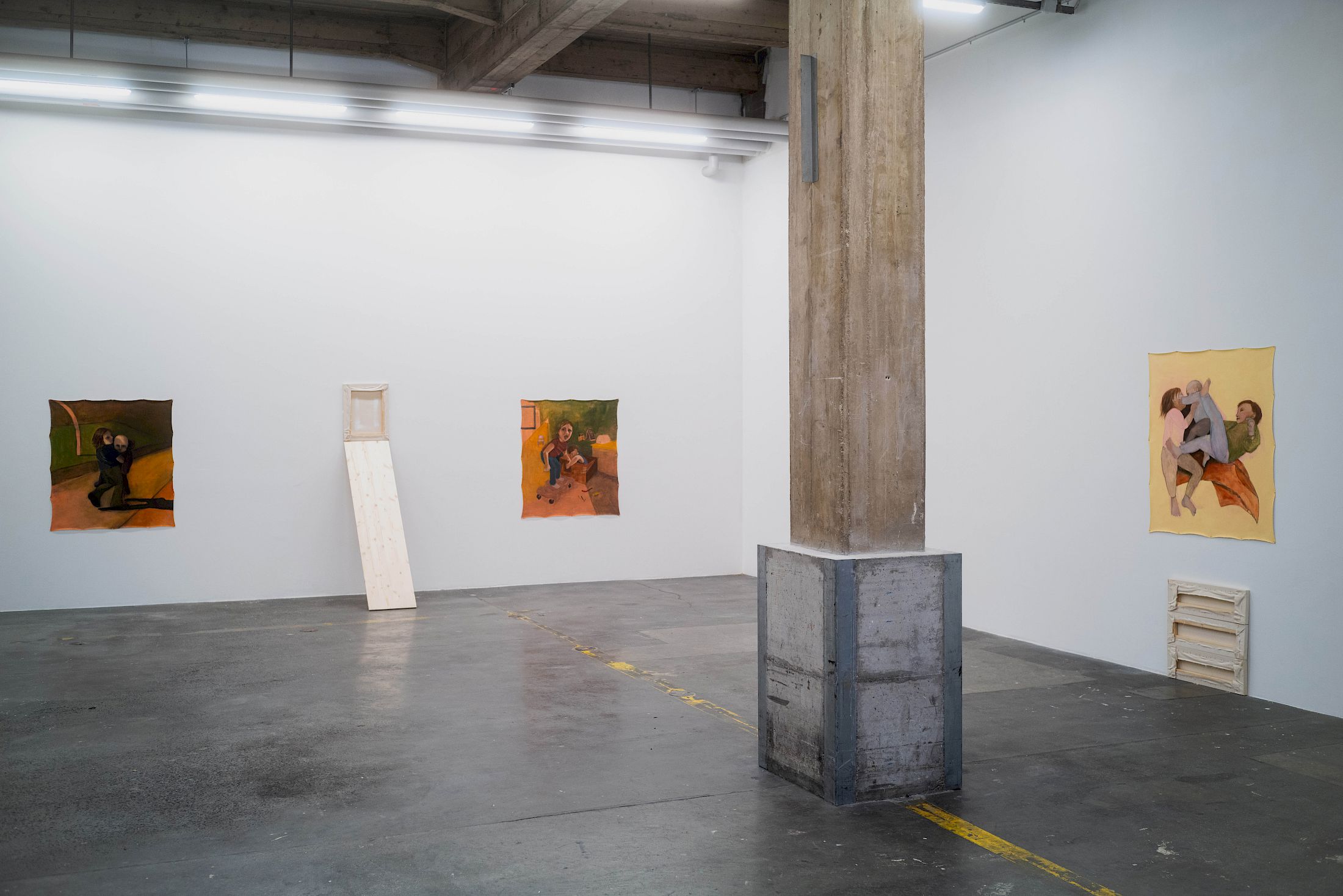 Exhibition View Duo Show Hugo Baud and Olive Godlee «Surely Tomorrow» at Espace Sébeillon, Lausanne, 2025 / Photo: Daniel Walcher / Courtesy: the artists and Espace Sébeillon