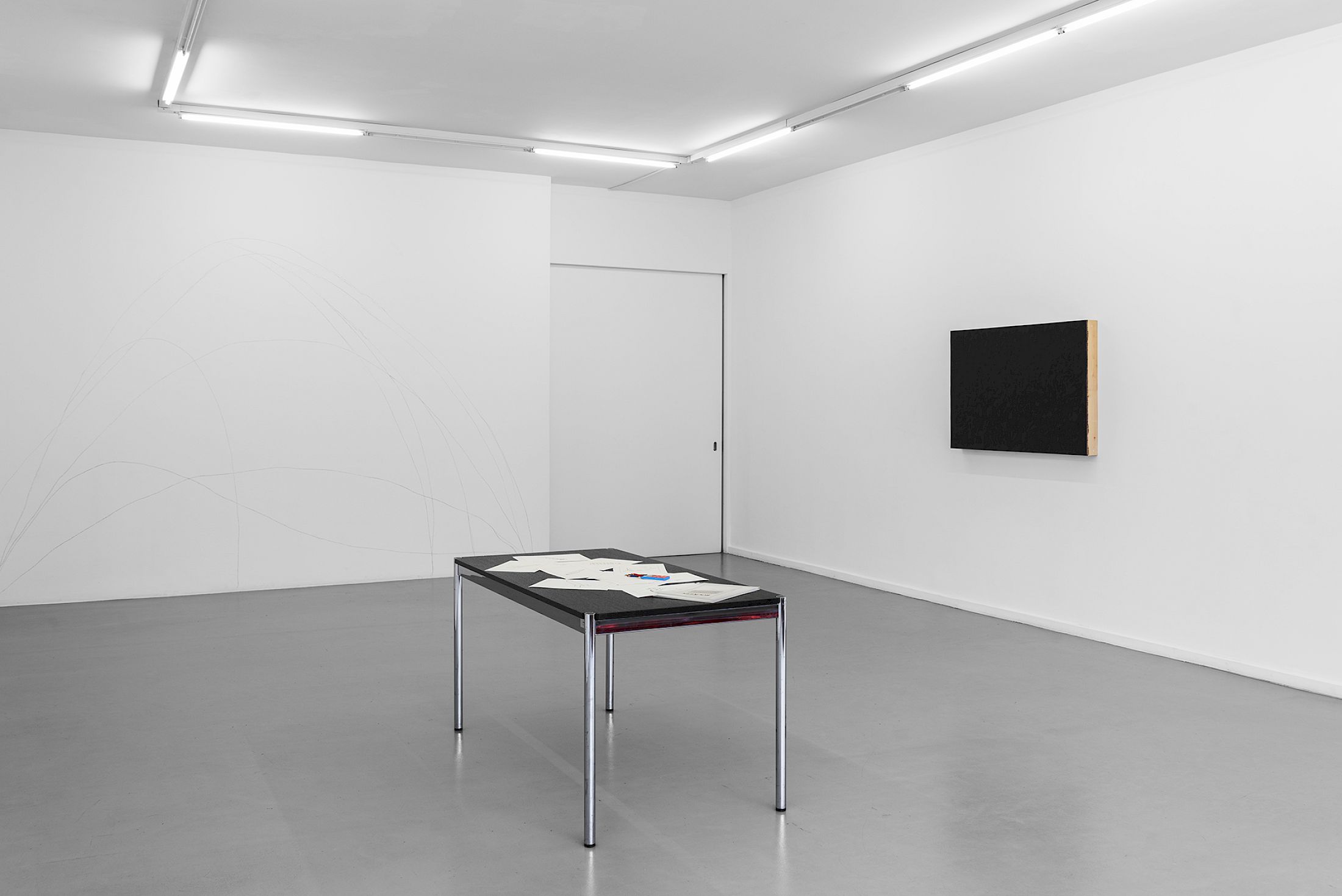 Exhibition View Solo Show Mitchell Anderson «Rockets» at Centre d’Édition Contemporaine, Geneva, 2026 / Photo: Remy Ugarte Vallejos / Courtesy: the artist and Centre d’Édition Contemporaine