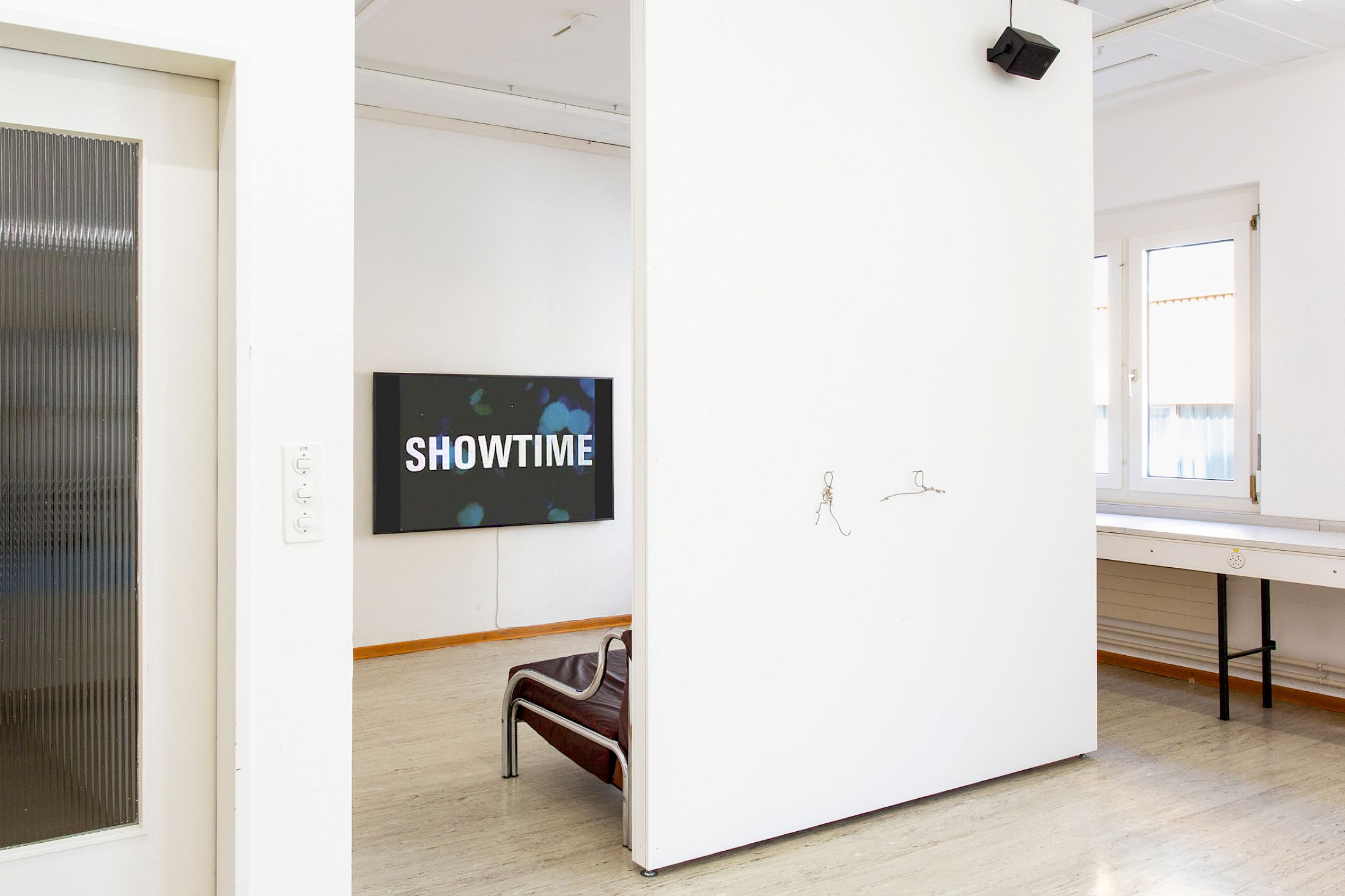 Exhibition View Group Show «Recessment» at Stretcher, Basel, 2025 / Photo: Nina Rieben / Courtesy: Stretcher and the artists