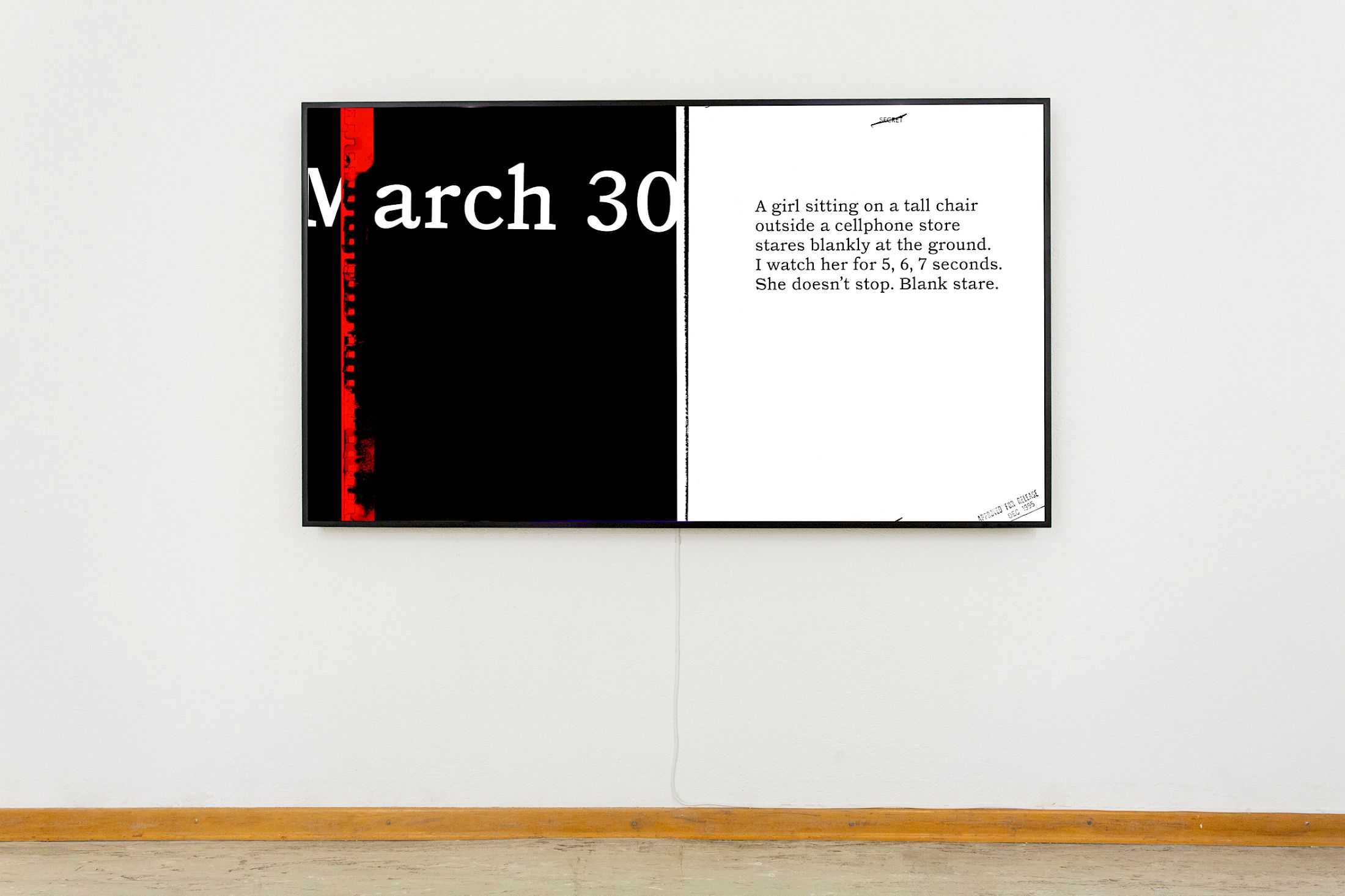 Exhibition View Group Show «Recessment ; view on Nicolas Ponce, March, it’s not cringe it’s grunge, 2024» at Stretcher, Basel, 2025 / Photo: Nina Rieben / Courtesy: Stretcher and the artists