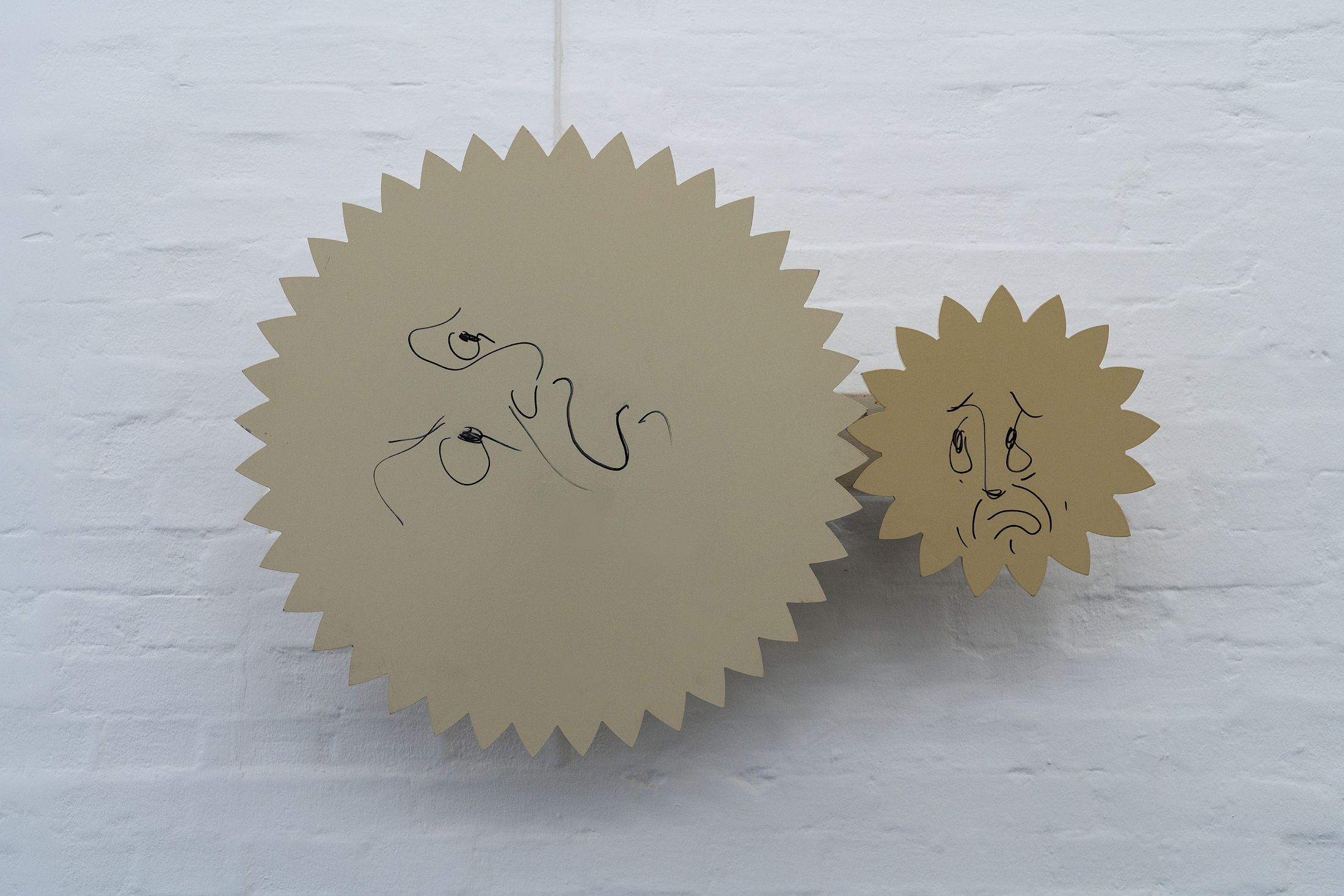 Exhibition View Solo Show Sam Porritt «One Thing After Another (Drawings 2005–2025) ; view on Bullied Moon, 2018» at Kunst Halle Sankt Gallen, St.Gallen, 2025-2026 / Photo: E. Sommer and Franz Rindlisbacher / Courtesy: the artist and Kunst Halle Sankt Gallen