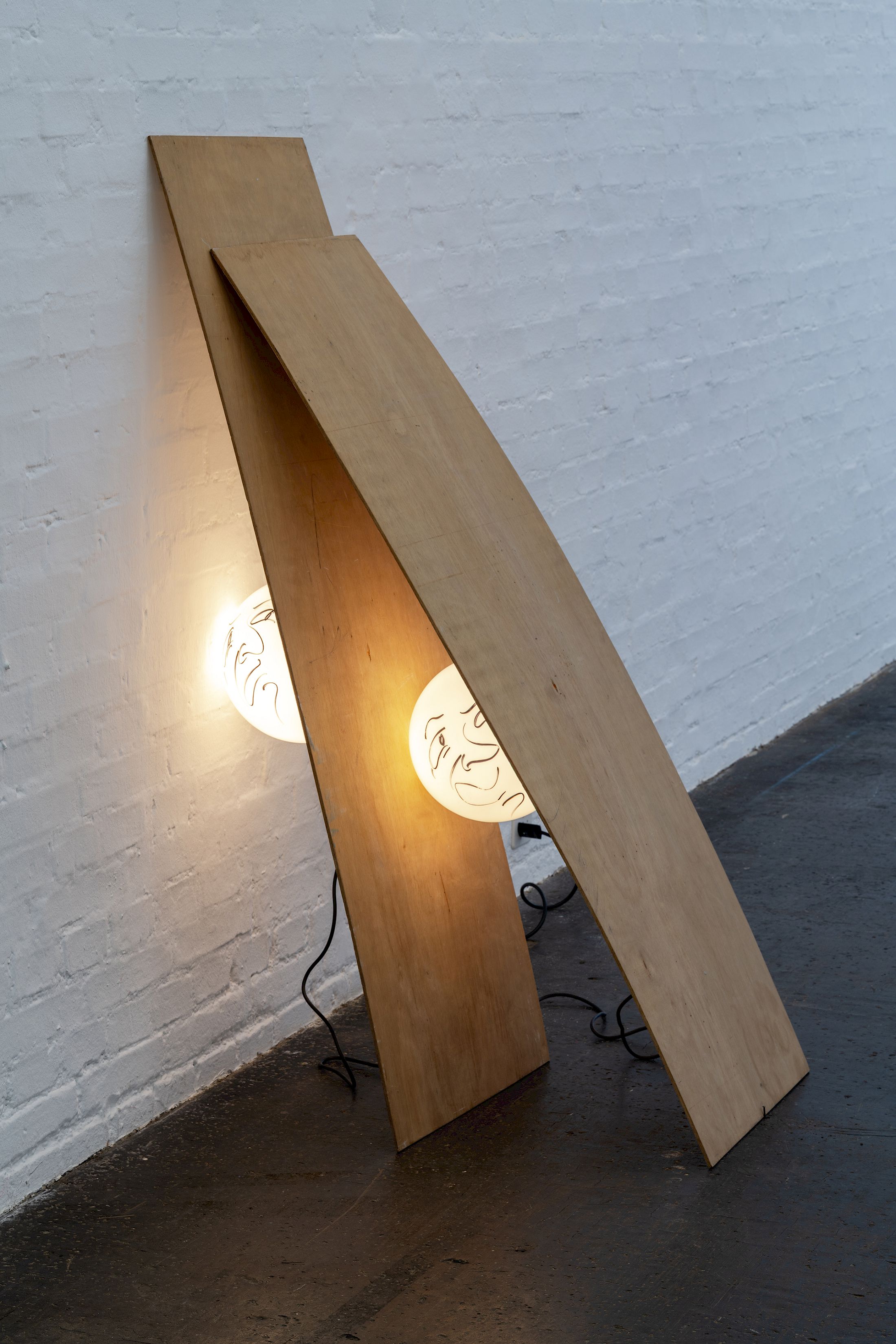 Exhibition View Solo Show Sam Porritt «One Thing After Another (Drawings 2005–2025) ; view on Escape? Escape!, 2009» at Kunst Halle Sankt Gallen, St.Gallen, 2025-2026 / Photo: E. Sommer and Franz Rindlisbacher / Courtesy: the artist and Kunst Halle Sankt Gallen