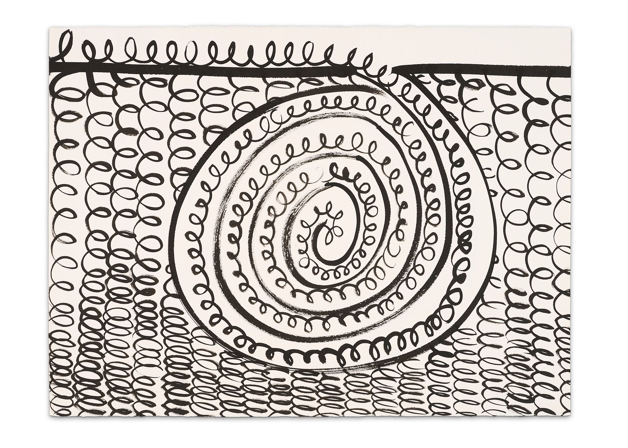 Exhibition View Solo Show Sam Porritt «One Thing After Another (Drawings 2005–2025) ; view on Into The Ground, 2010» at Kunst Halle Sankt Gallen, St.Gallen, 2025-2026 / Photo: E. Sommer and Franz Rindlisbacher / Courtesy: the artist and Kunst Halle Sankt Gallen