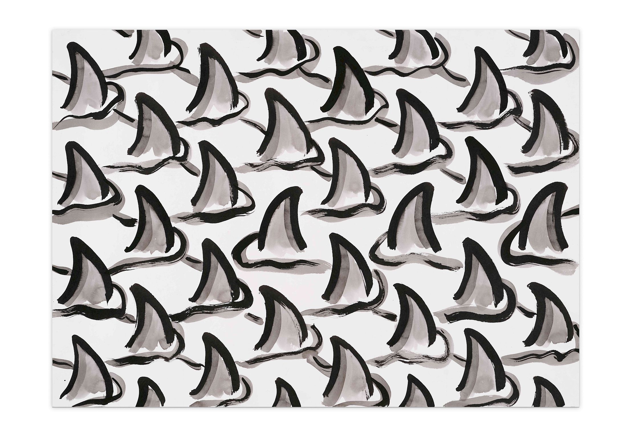 Exhibition View Solo Show Sam Porritt «One Thing After Another (Drawings 2005–2025) ; view on Against the Grain, 2021» at Kunst Halle Sankt Gallen, St.Gallen, 2025-2026 / Photo: E. Sommer and Franz Rindlisbacher / Courtesy: the artist and Kunst Halle Sankt Gallen