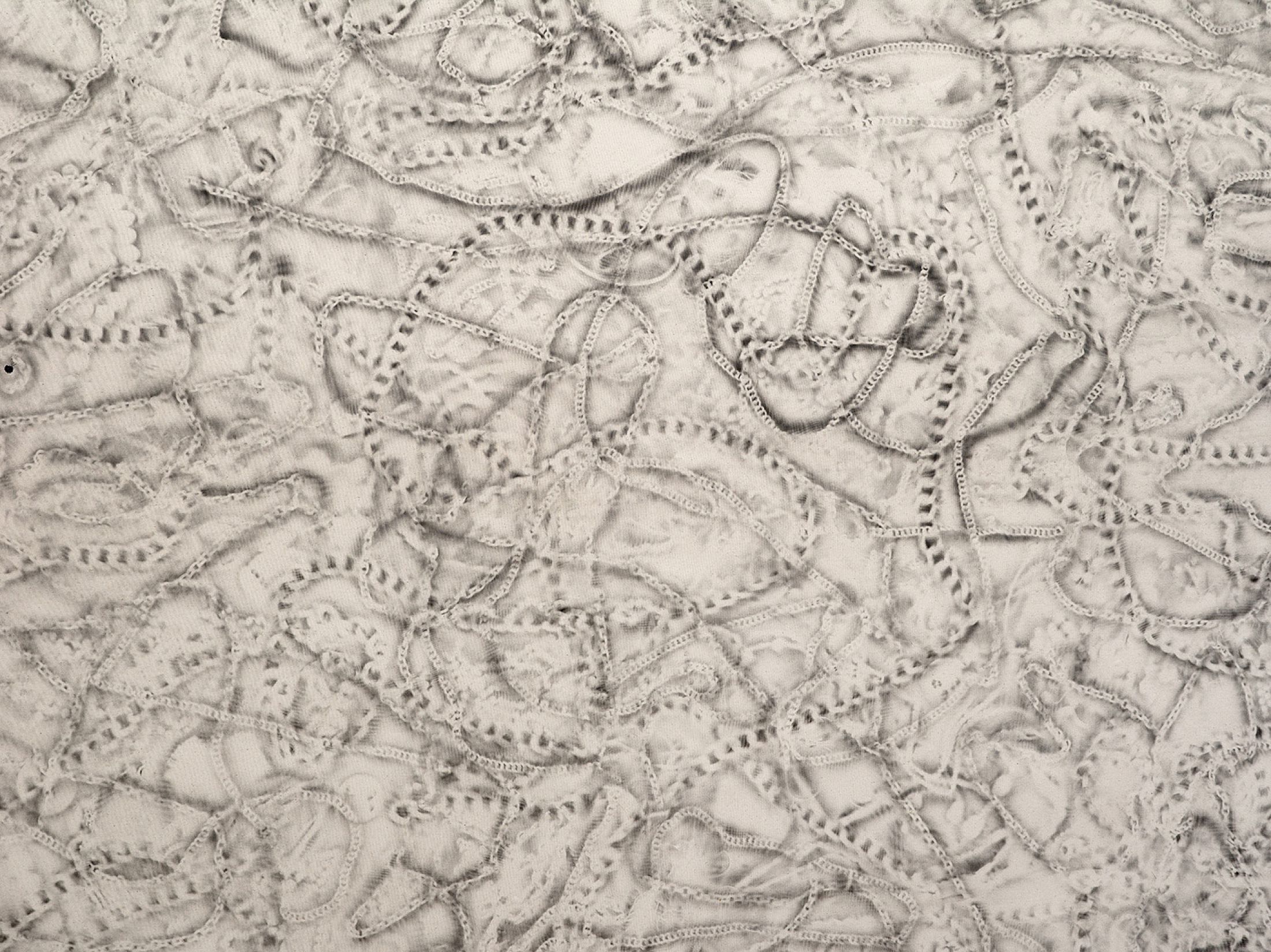 Exhibition View Group Show «Tracks and Traces ; view on Christelle Kahla, Behind the Scenes, 2022, Detail, 2026» at Kunsthaus Langenthal, Langenthal, 2026 / Photo: Cedric Mussano / Courtesy: the artist and Kunsthaus Langenthal