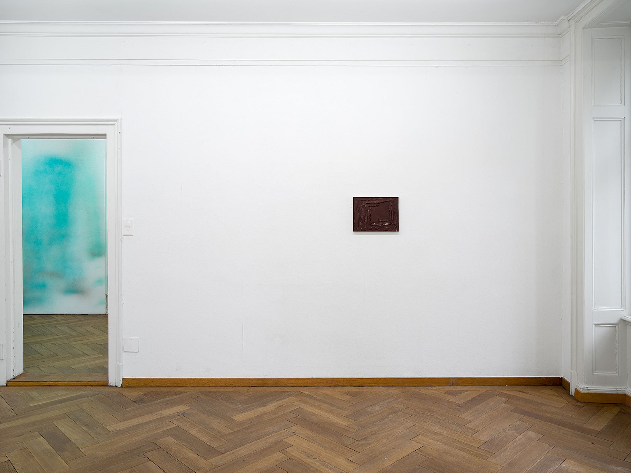 Exhibition View Group Show «Tracks and Traces ; view on Anastasia Pavlou, The Clamorous Life of a House Painter XI, 2026» at Kunsthaus Langenthal, Langenthal, 2026 / Photo: Cedric Mussano / Courtesy: the artist and Kunsthaus Langenthal