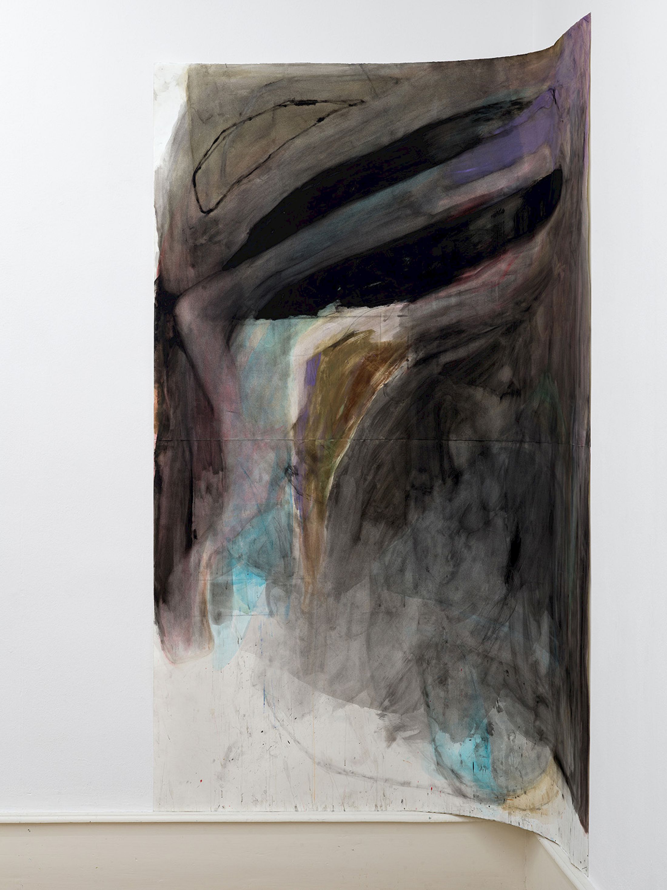 Exhibition View Group Show «Tracks and Traces ; view on Thomas Hauri, Ohne Titel, 2025 (2024-2025)» at Kunsthaus Langenthal, Langenthal, 2026 / Photo: Cedric Mussano / Courtesy: the artist and Kunsthaus Langenthal