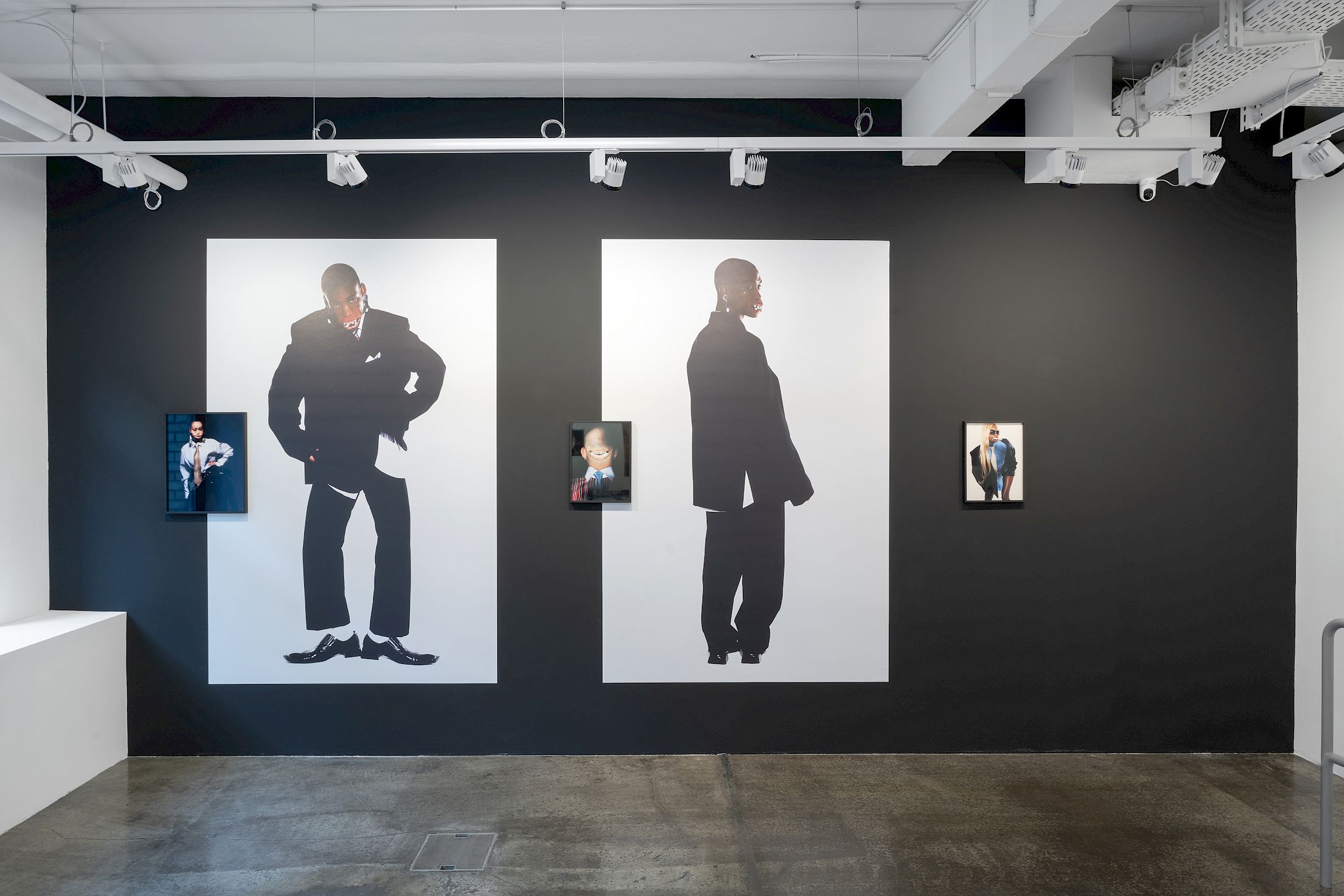 Exhibition View Group Show «Y3ARB00K ; view on James Bantone, Fool of the Month, 2022, C-prints, prints on adhesive paper, 30 x 40 cm, 40 x 50 cm, dimensions variable» at tichyocean, Zurich, 2025-2026 / Photo: E. Sommer / Courtesy: the artists and tichyocean