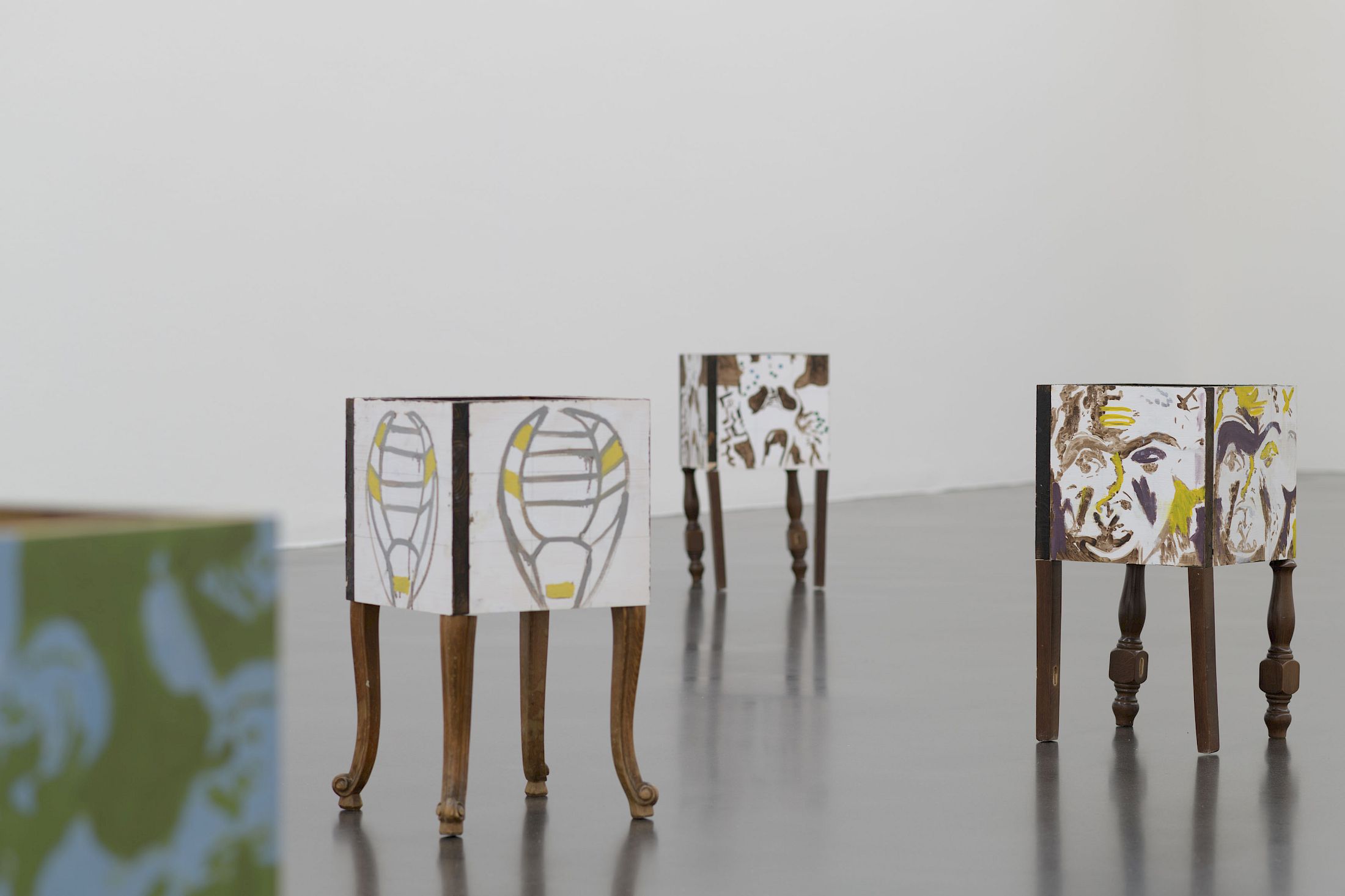 Exhibition View Solo Show Yann Stéphane Bisso «Mosaïque, présence, absence» at Kunstmuseum Luzern, Luzern, 2025-2026 / Photo: Marc Latzel / Courtesy: the artist and Kunstmuseum Luzern