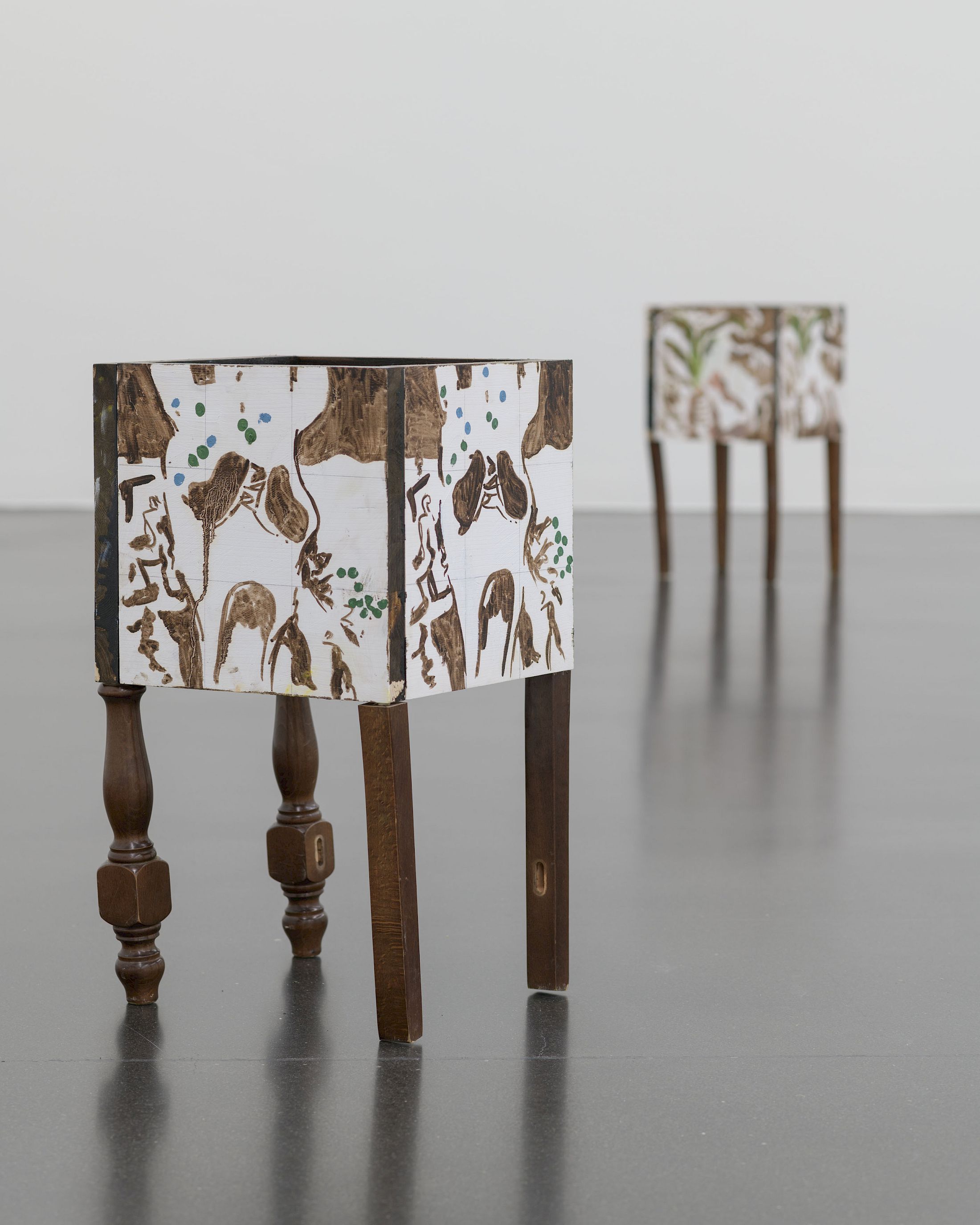 Exhibition View Solo Show Yann Stéphane Bisso «Mosaïque, présence, absence» at Kunstmuseum Luzern, Luzern, 2025-2026 / Photo: Marc Latzel / Courtesy: the artist and Kunstmuseum Luzern