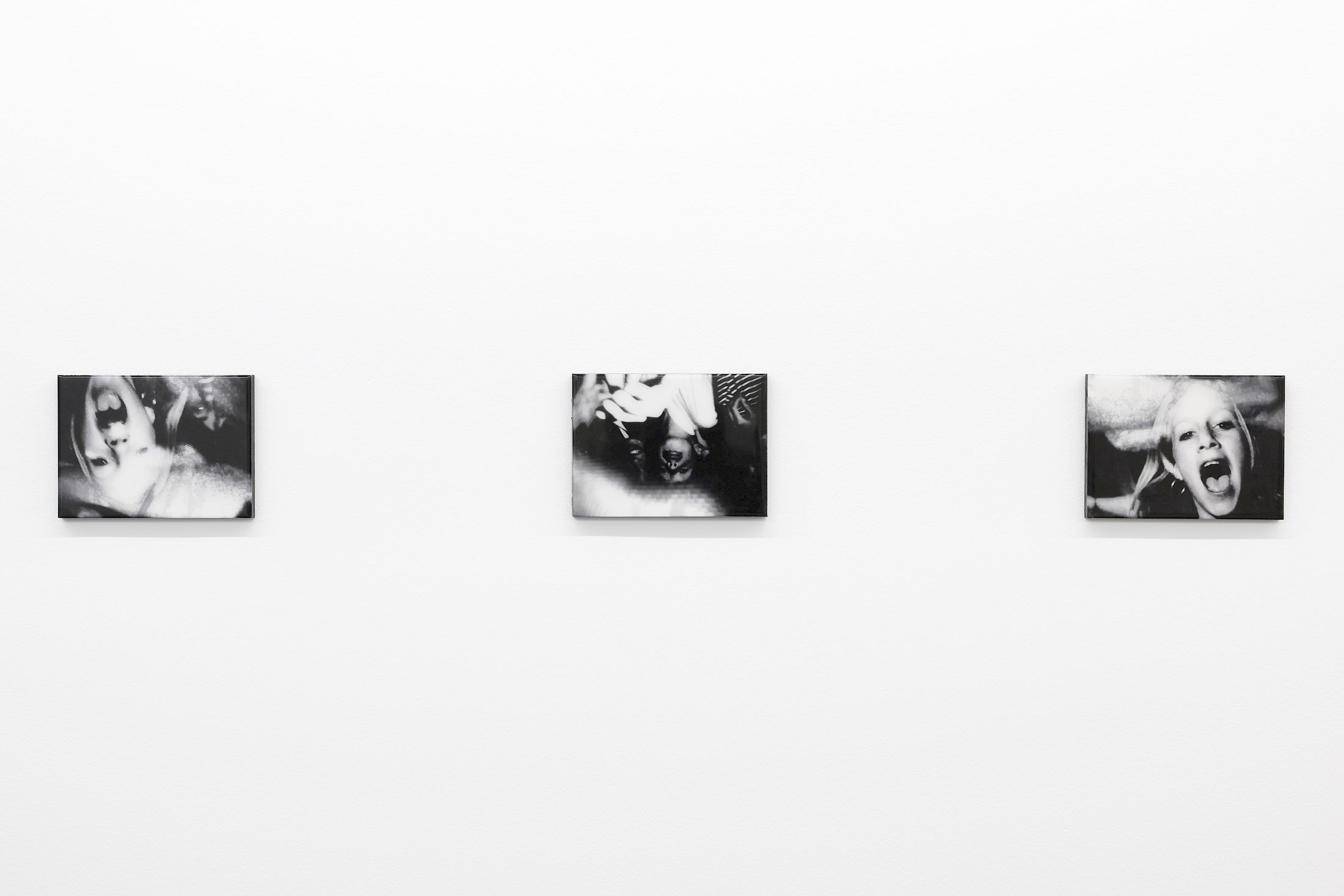 Exhibition View Group Show «Zu Gast in einer Strasse ; view on Chantal Kaufmann, Steam I – X, 2025, C-print and epoxy resin on MDF, unique pieces, each 18,5 x 13,6 cm» at Contemporary Fine Arts, Basel, 2026 / Photo: Gina Folly / Courtesy: the artists and Contemporary Fine Arts